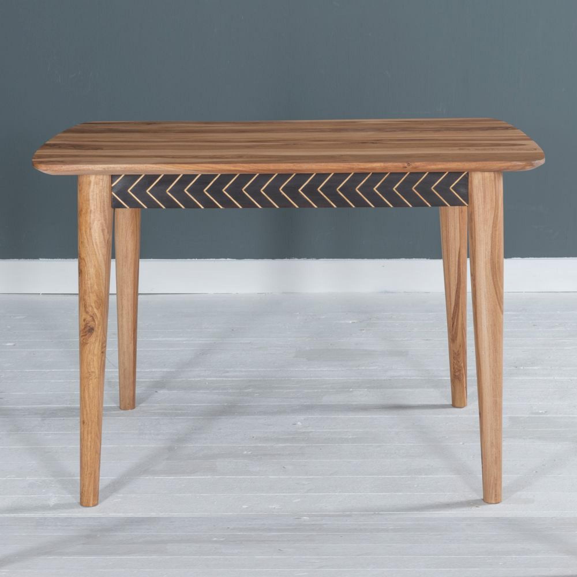 Clearance - Luxuria Dining Table - 4 Seater - 120cm - Black - Solid Sheesham Wood - Brand New Item