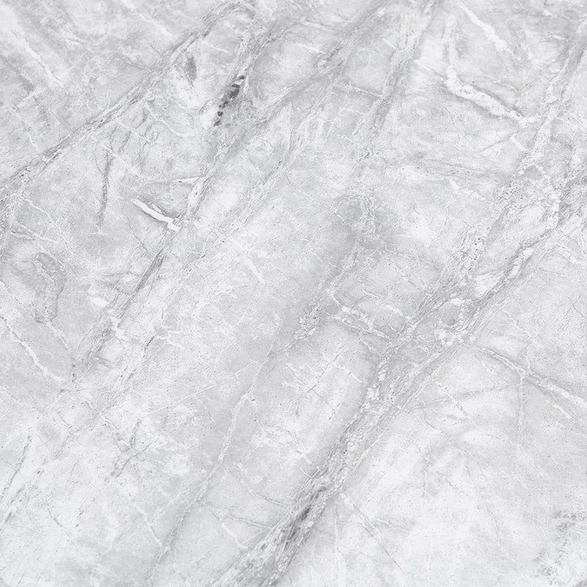 Louis Dining Table - Grey Marble & Chrome - Sizes Available