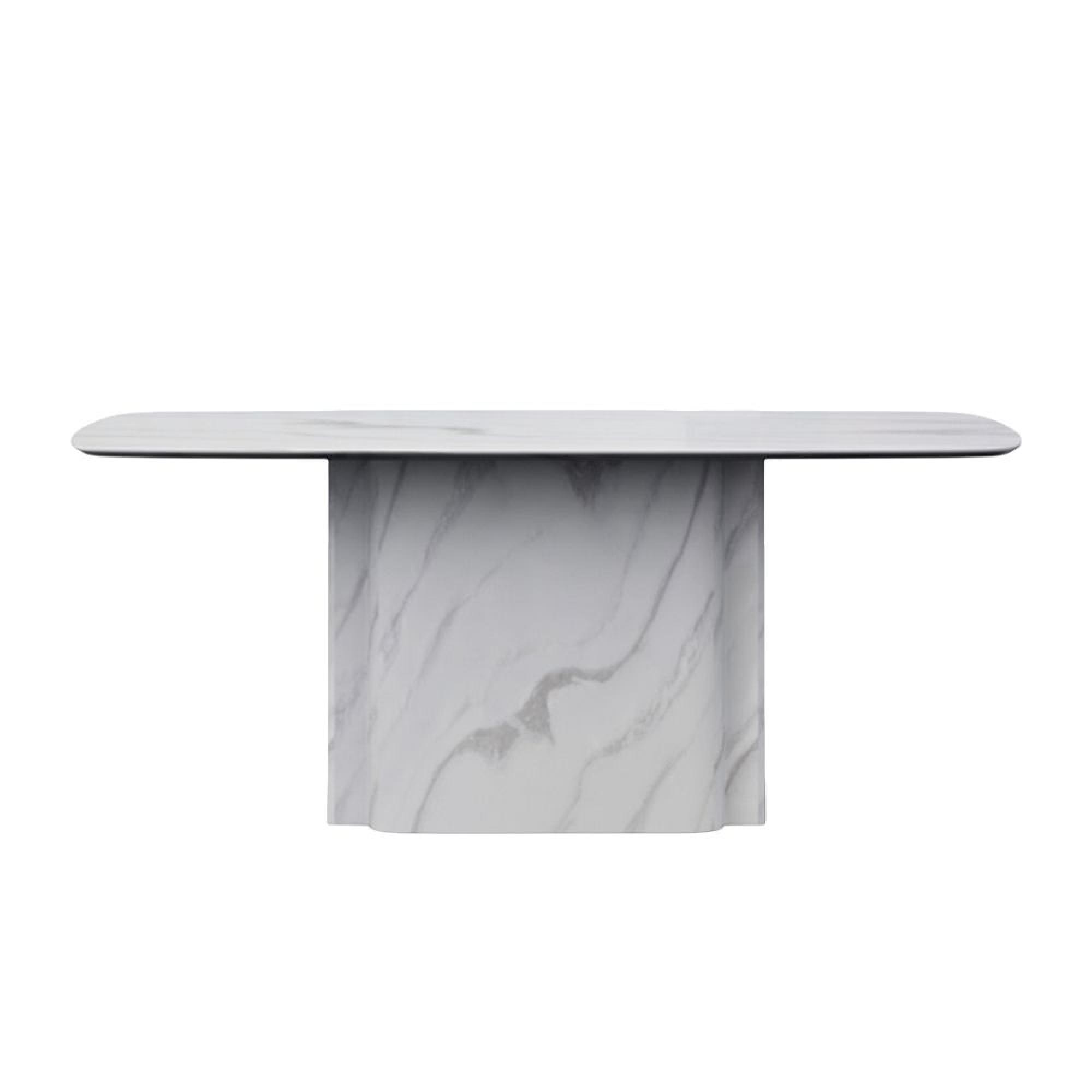 Antonio Dining Table - White Marble - Sizes Available