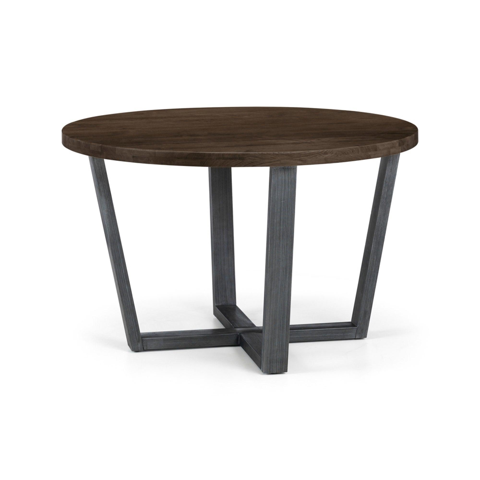 Brooklyn Dining Table - 4 Seater - 120cm - Round - Dark Oak