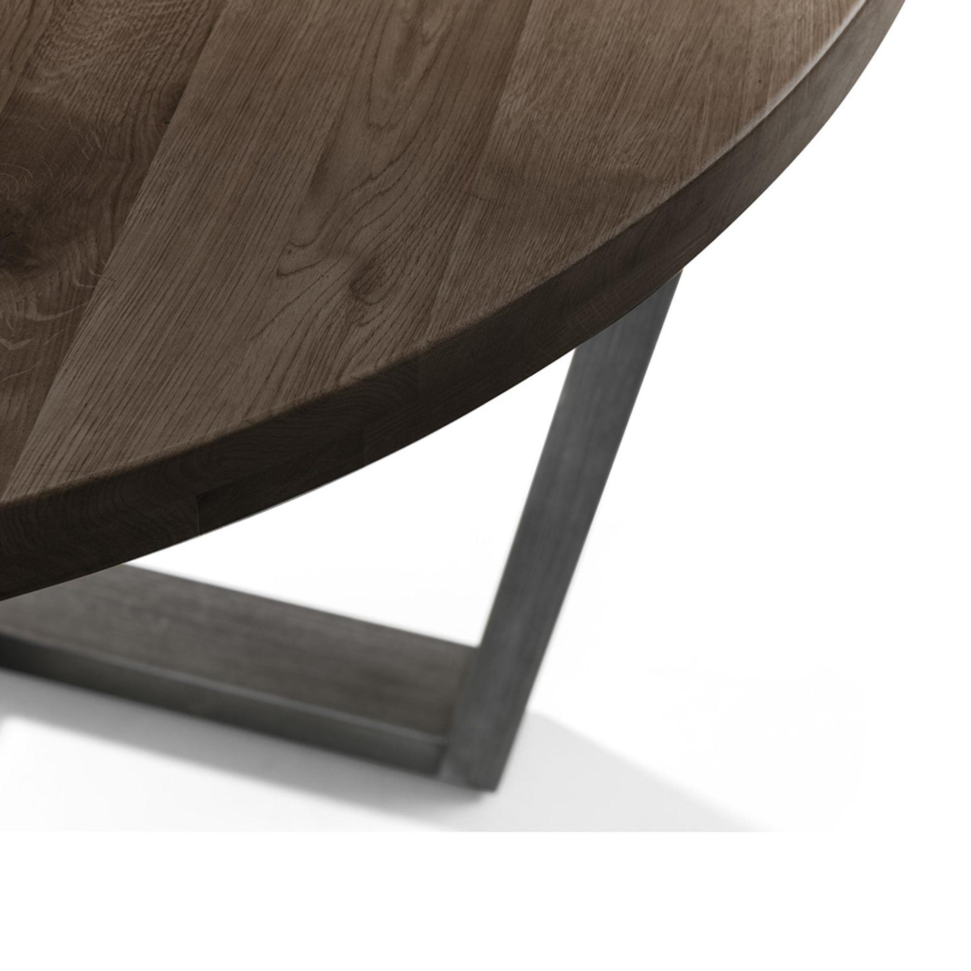 Brooklyn Dining Table - 4 Seater - 120cm - Round - Dark Oak