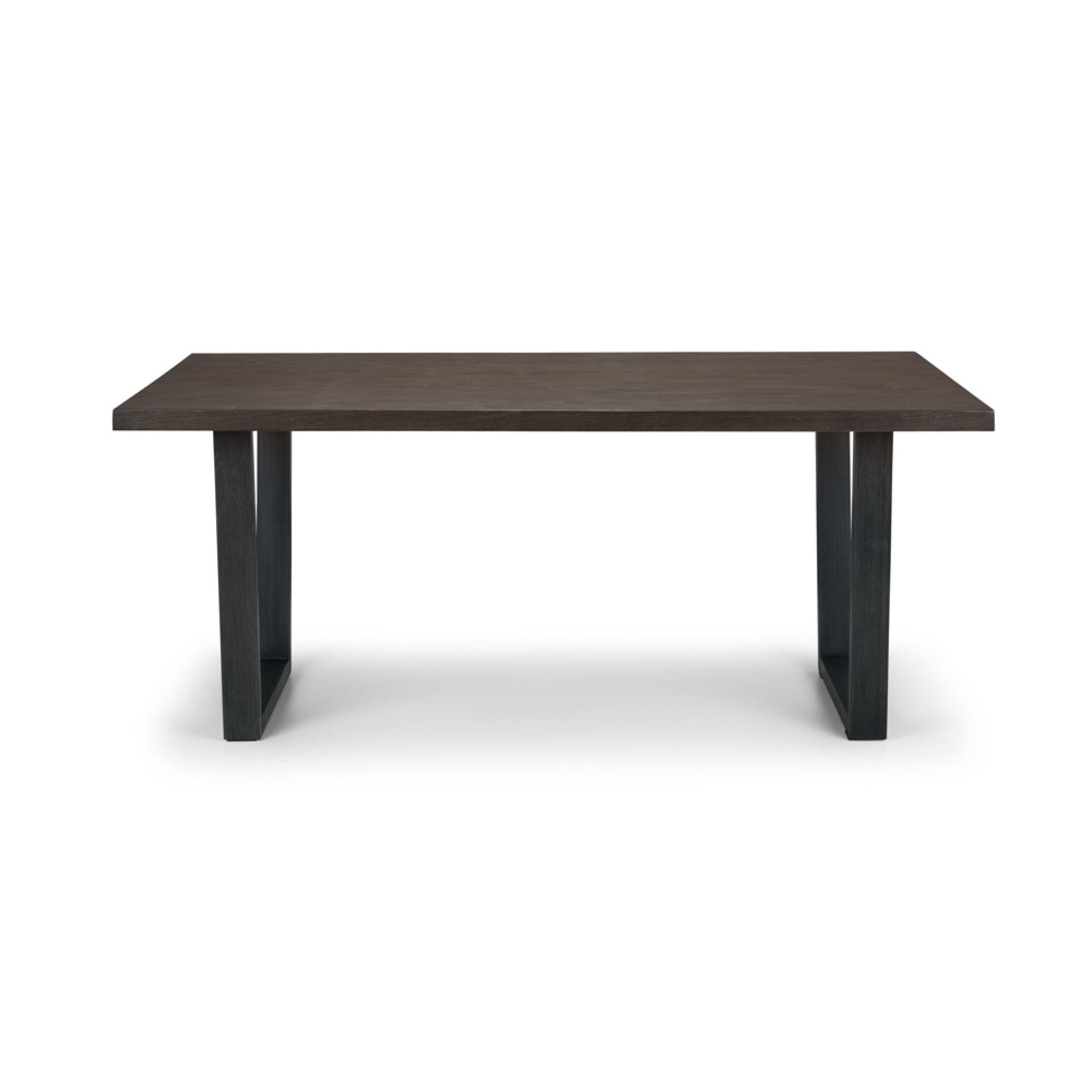 Brooklyn Dining Table - 6 Seater - 180cm - Dark Oak