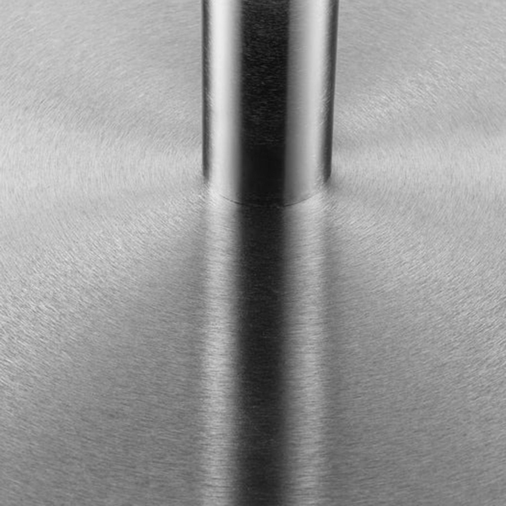 Blanco Dining Table - 2 Seater - 100cm - Round - Glass and Chrome