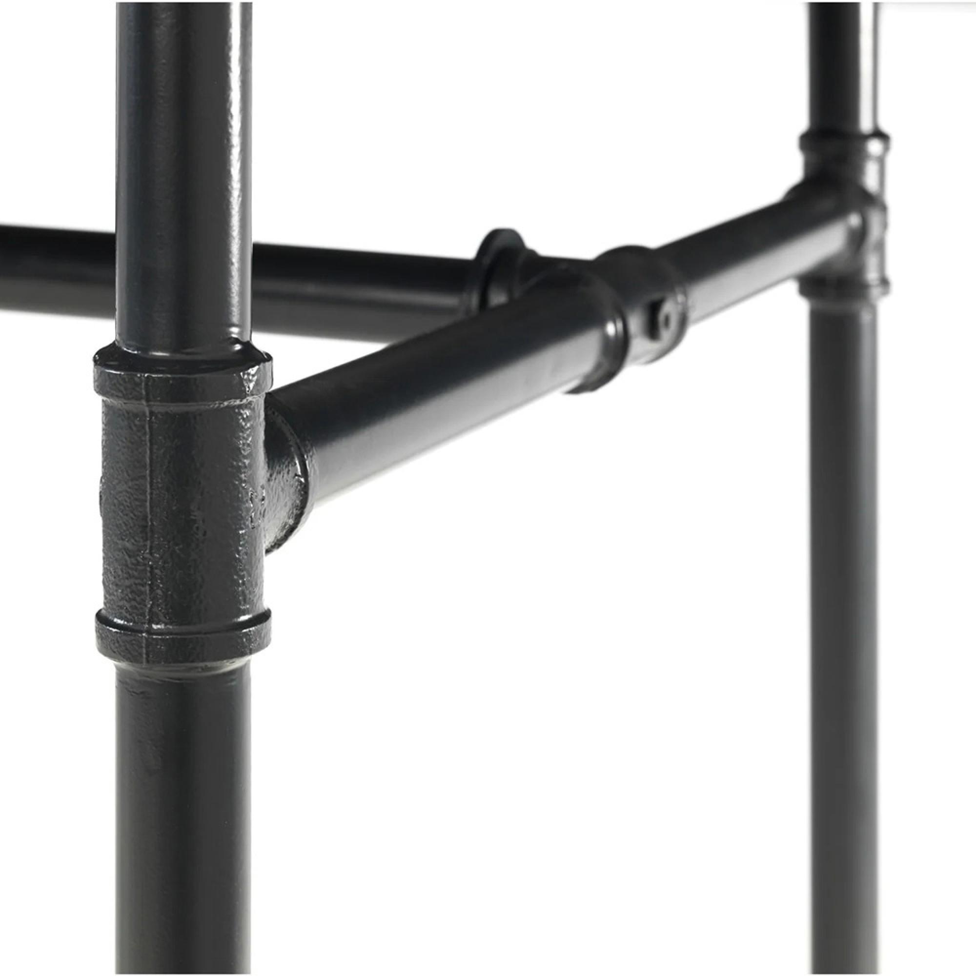 Carnegie Dining Table - 4 Seater - 140cm - Elm Wood - Industrial