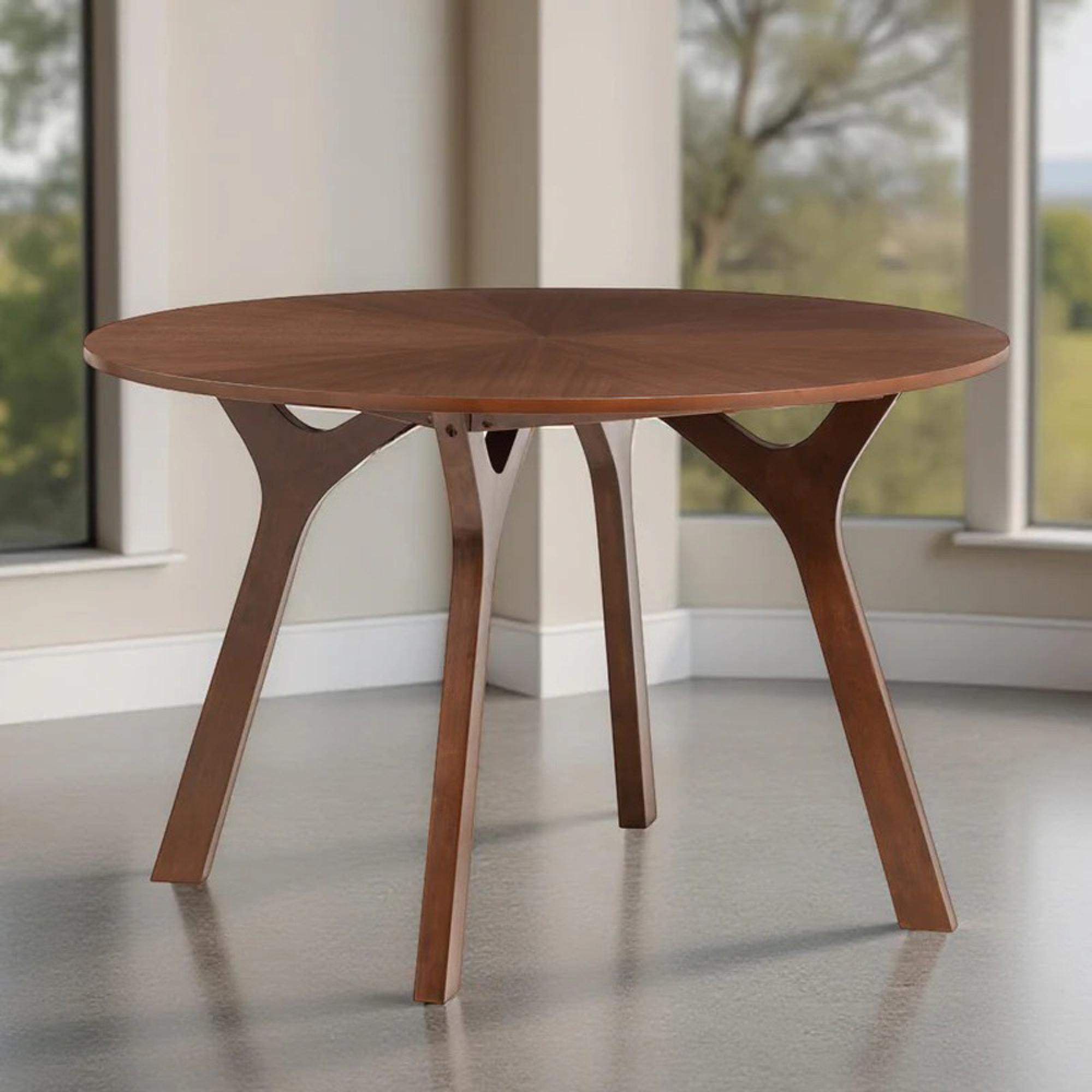 Huxley Dining Table - 4 Seater - 120cm - Round - Walnut