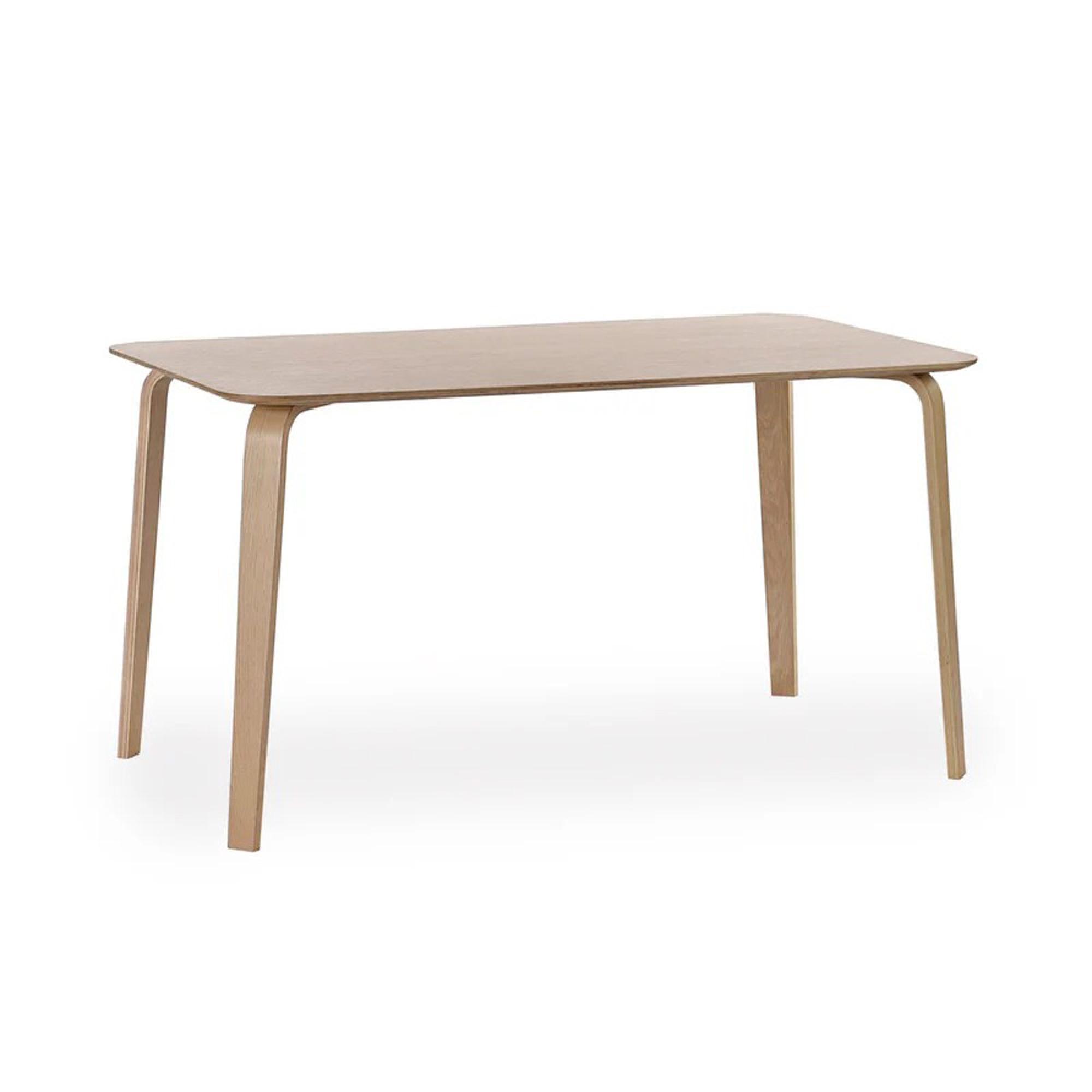 Kaito Dining Table - 6 Seater - 140cm - Oak Effect