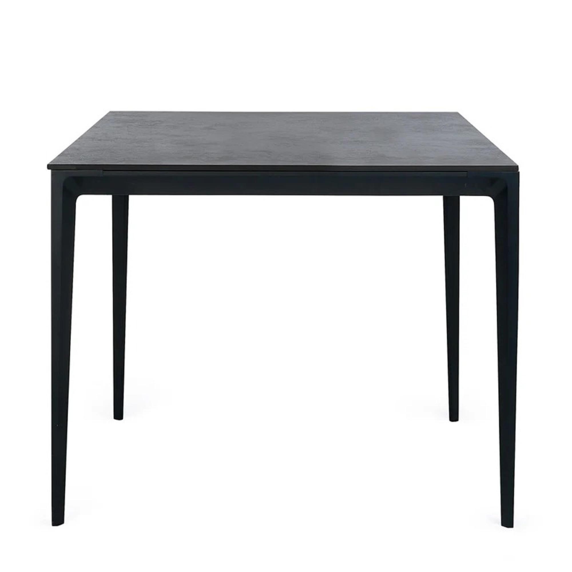 Miami Dining Table - 2 Seater - 80cm - Square - Grey Ceramic