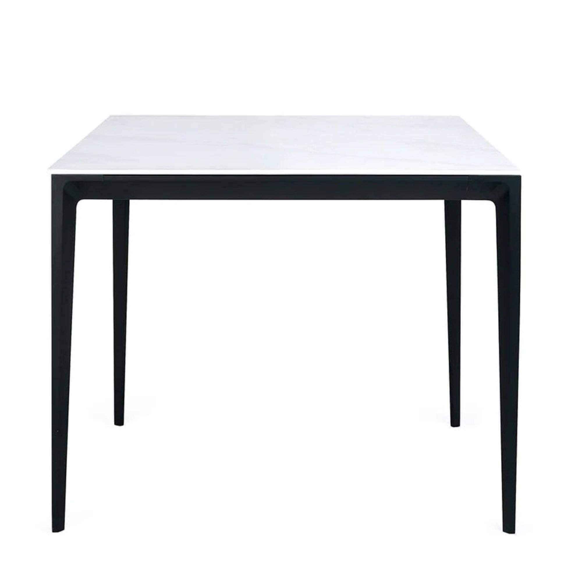 Miami Dining Table - 2 Seater - 80cm - Square - White Ceramic