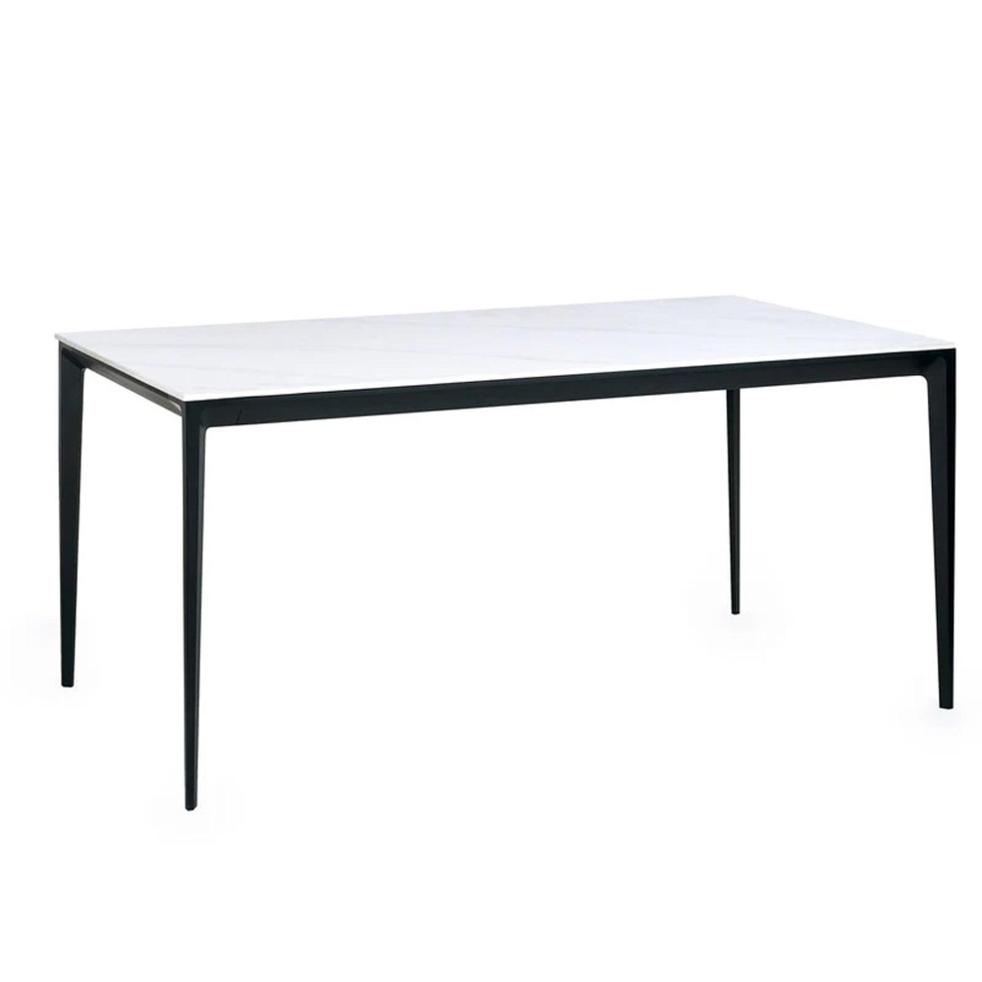 Miami Dining Table - 4 Seater - 120cm - White Ceramic