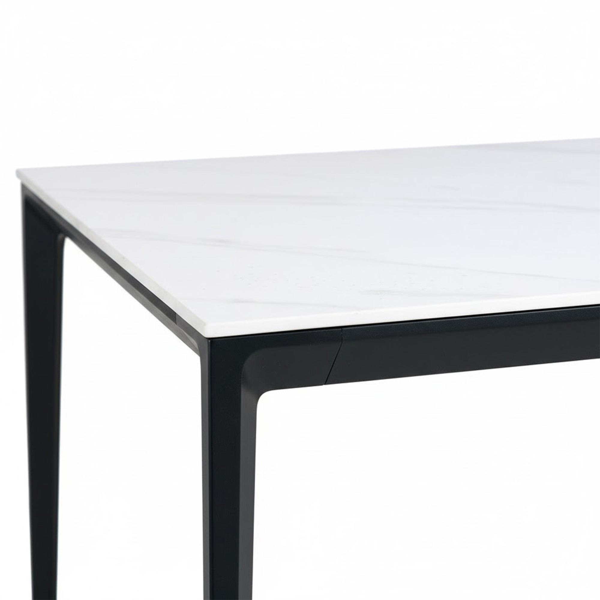 Miami Dining Table - 4 Seater - 120cm - White Ceramic