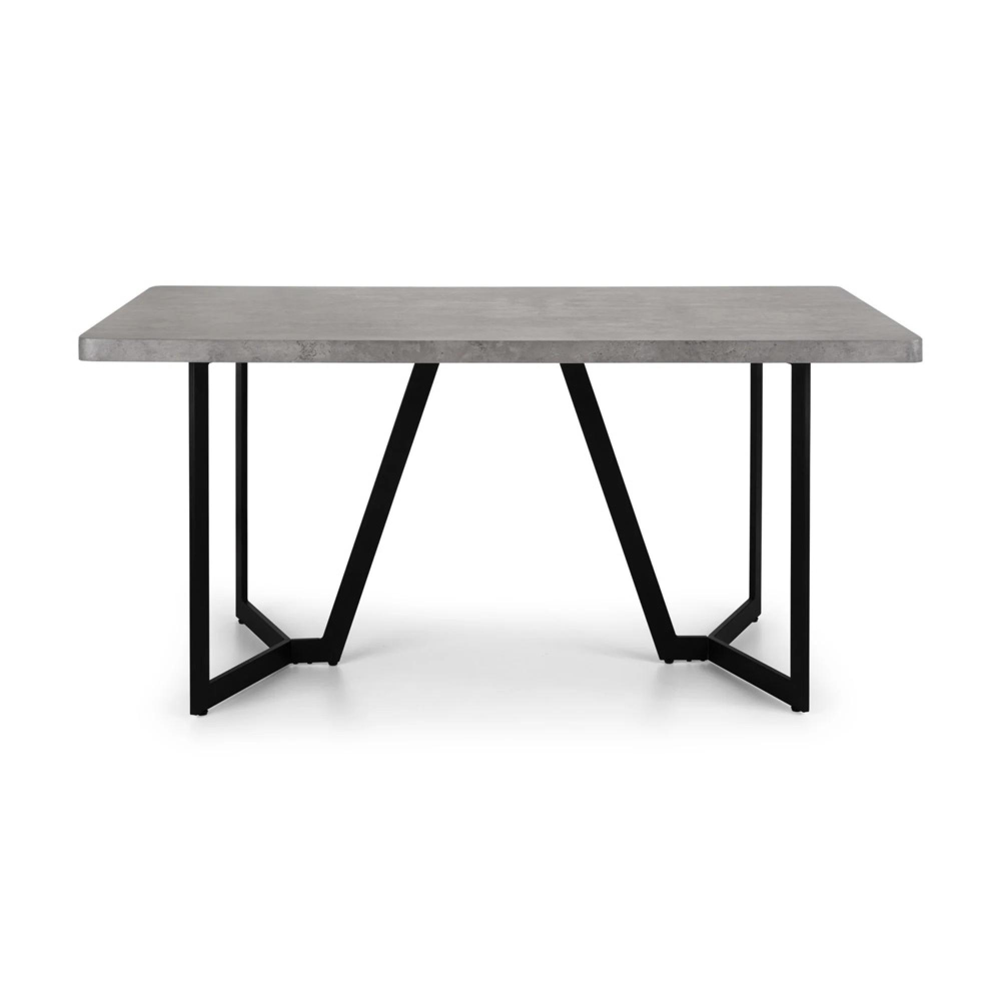 Miller Dining Table - 6 Seater - 160cm - Concrete Effect