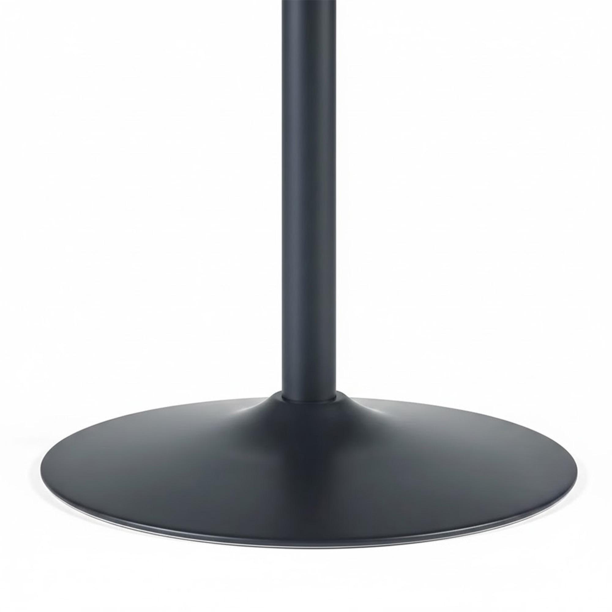 Nero Dining Table - 2 Seater - 100cm - Round - Black