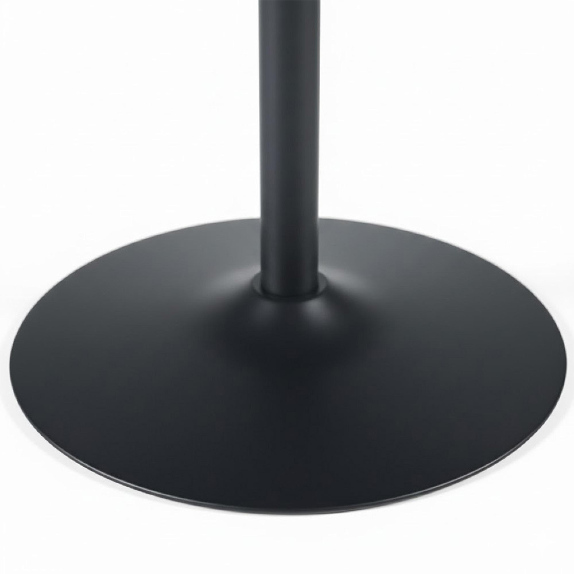 Nero Dining Table - 2 Seater - 80cm - Round - Black