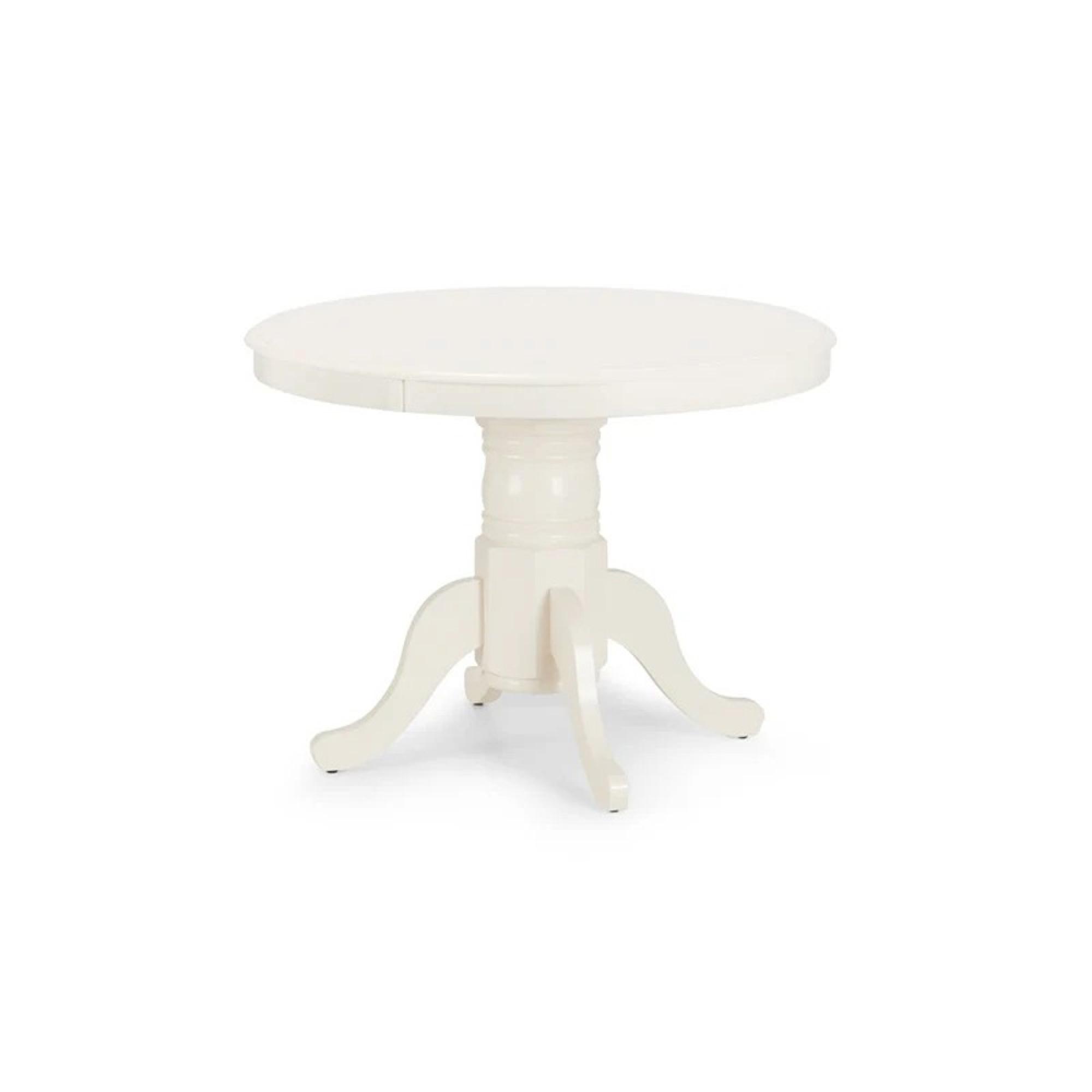 Stamford Extending Dining Table - 2-4 Seater - 100cm-138cm - Oval - Ivory