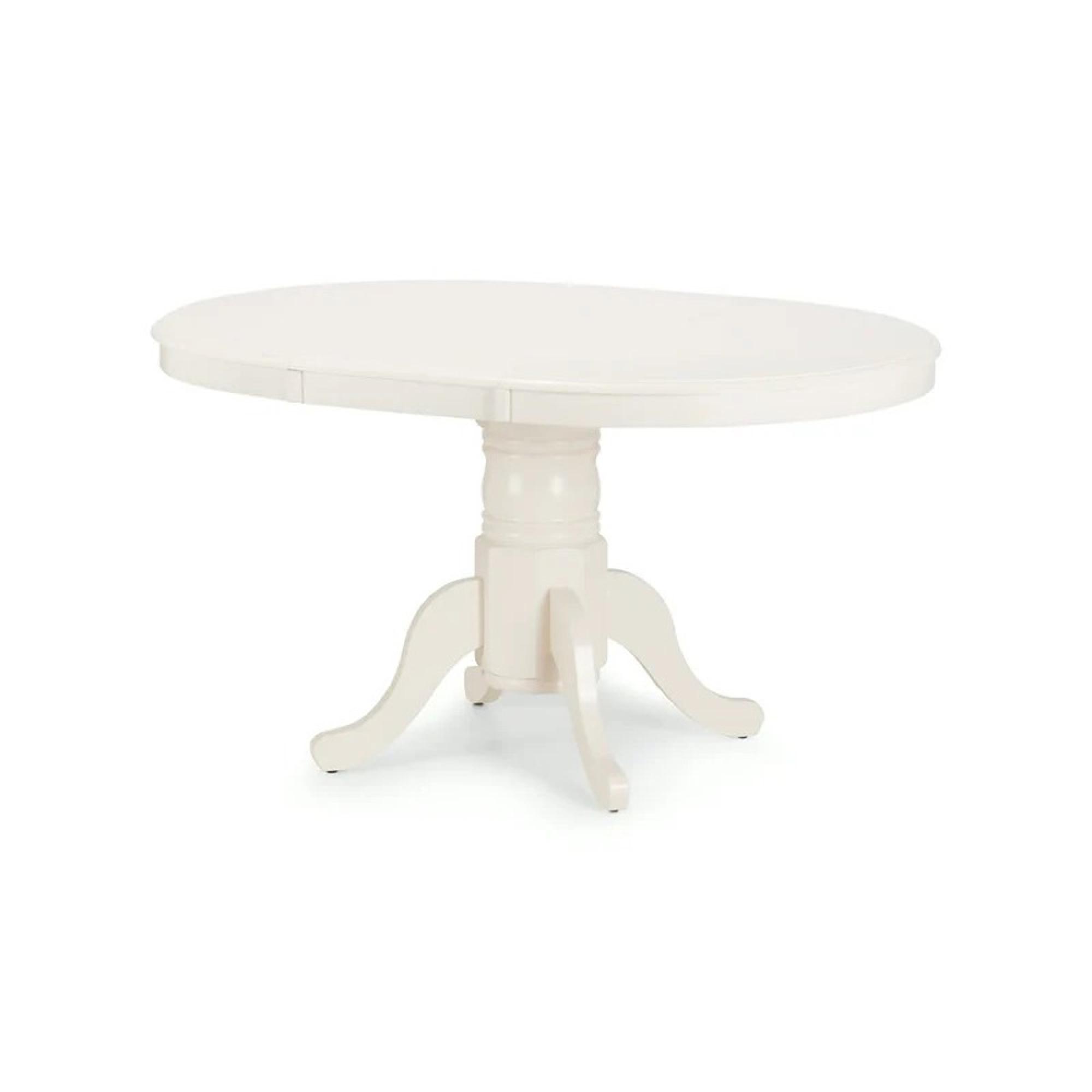 Stamford Extending Dining Table - 2-4 Seater - 100cm-138cm - Oval - Ivory