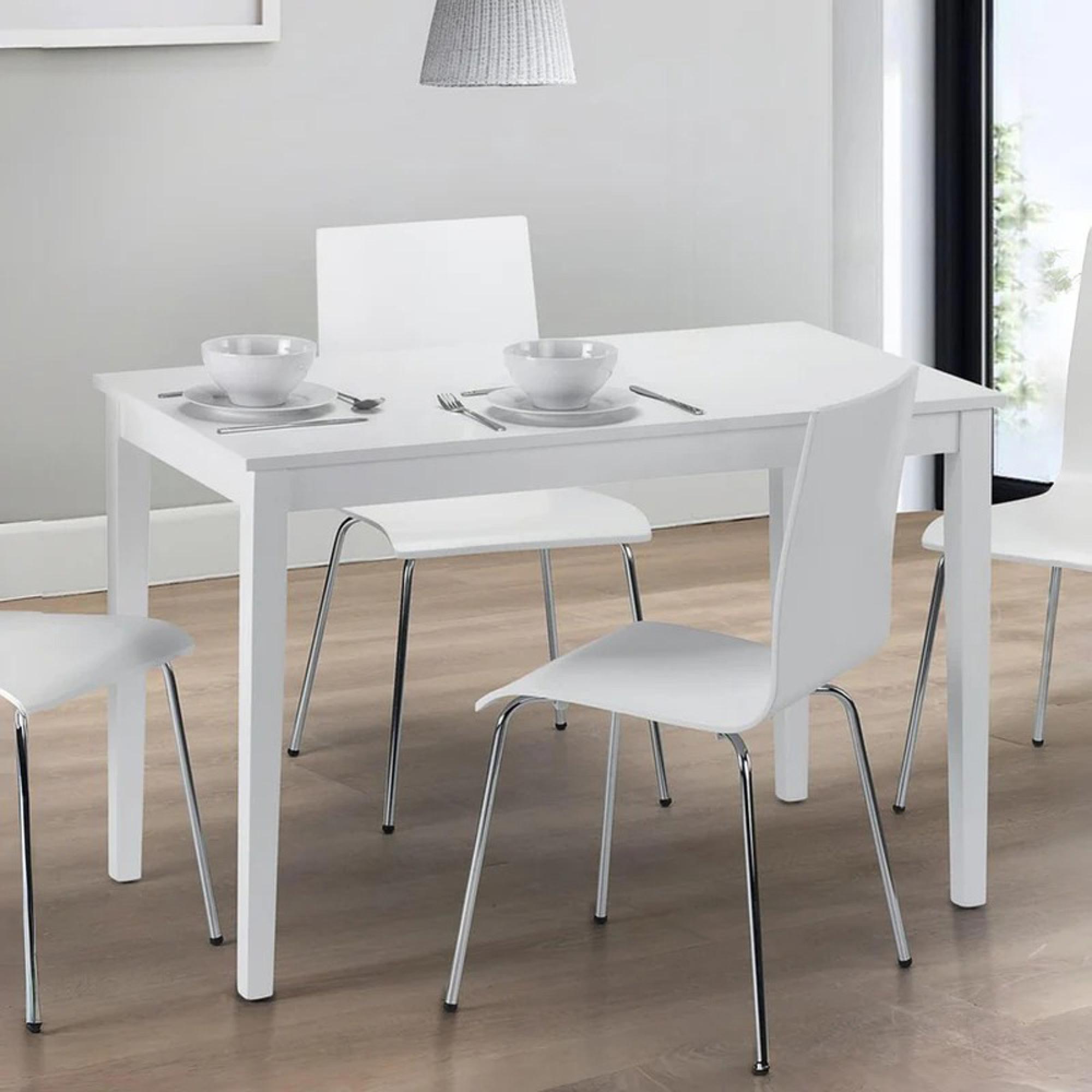 Taku Dining Table - 4 Seater - 114cm - White