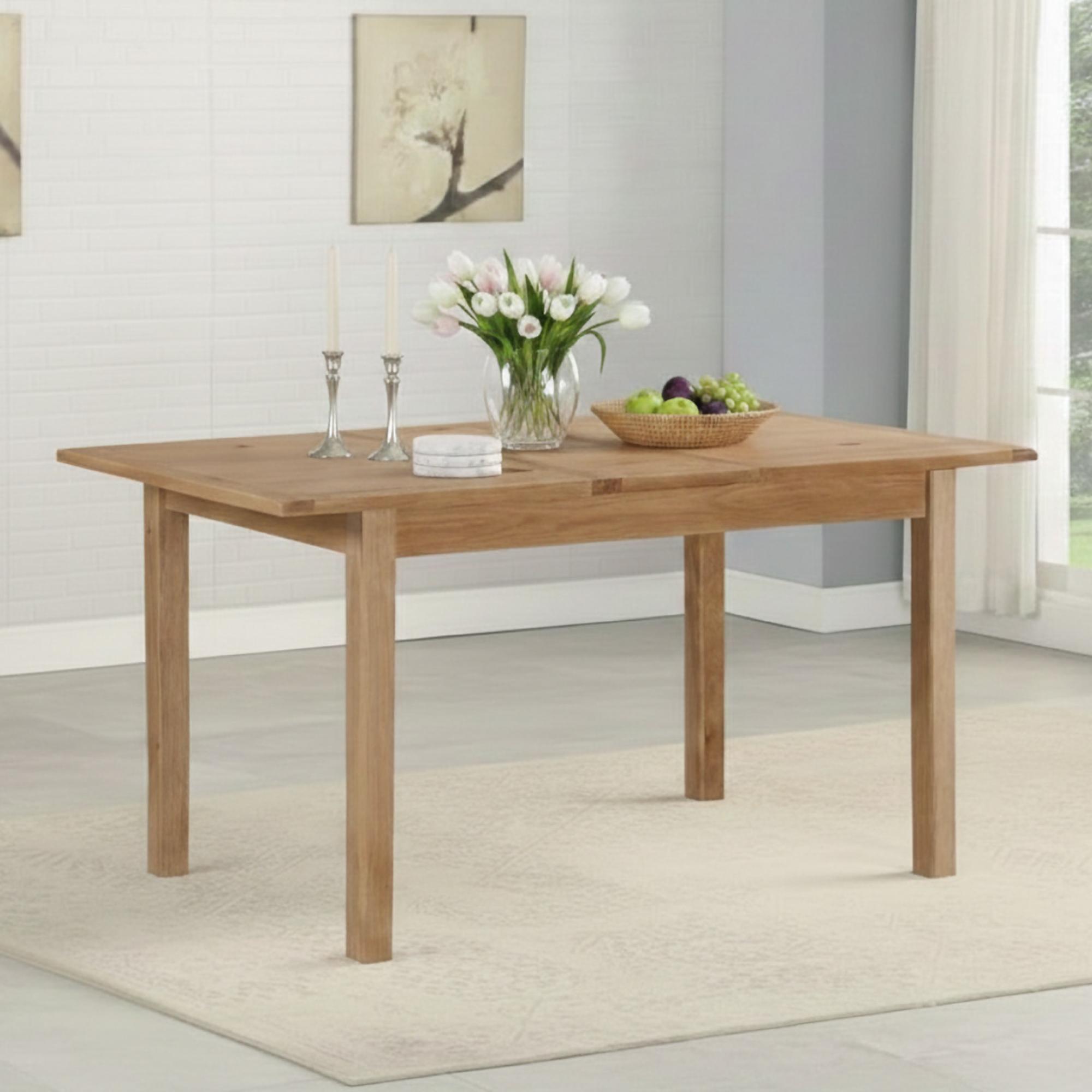 Kilmore Butterfly Extending Dining Table - 4-6 Seater - 120cm-150cm - Oak