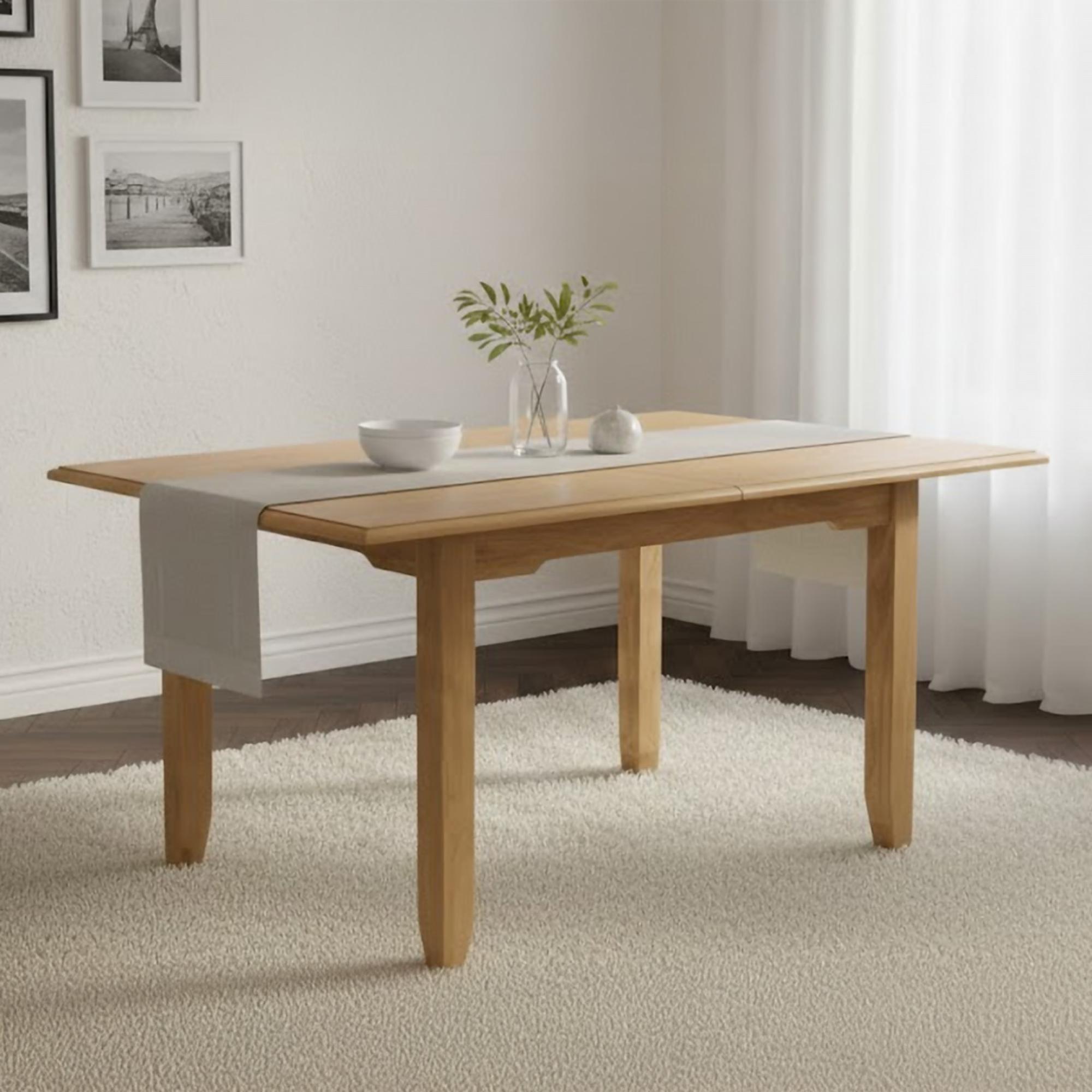 Kilkenny Butterfly Extending Dining Table - 4-6 Seater - 120cm-160cm - Oak