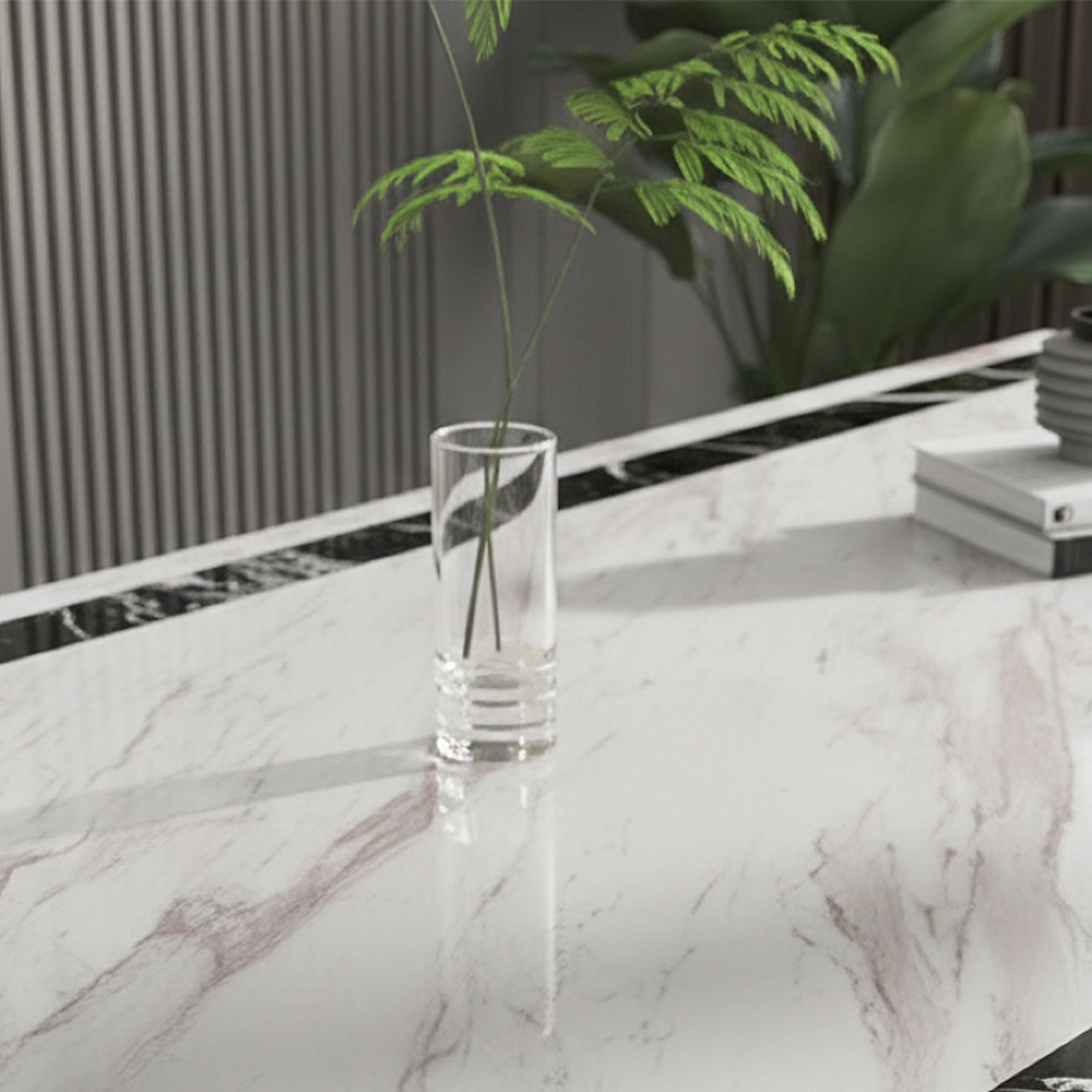Rome Dining Table - Beige Marble - Sizes Available