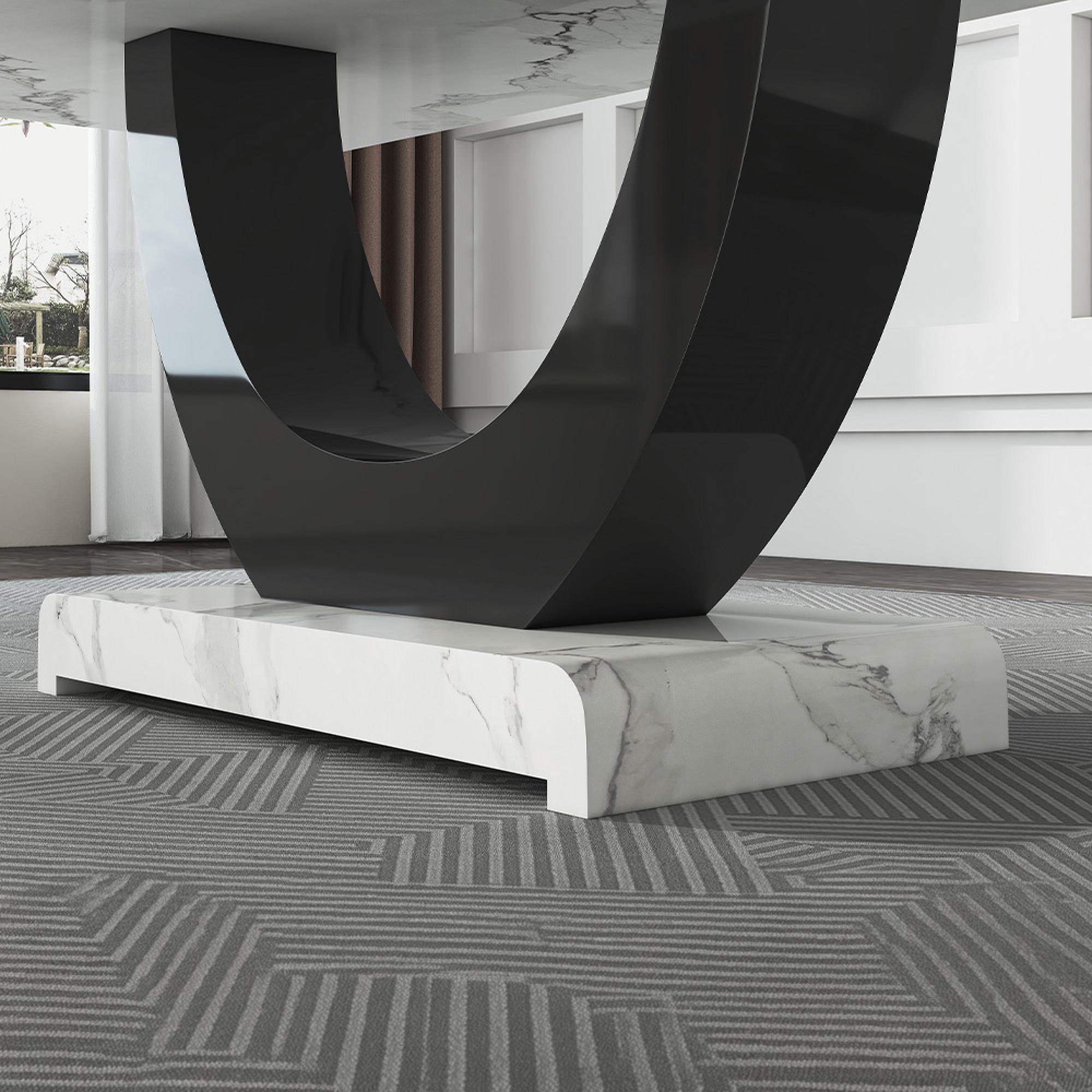 Madrid Dining Table - White Marble - Sizes Available