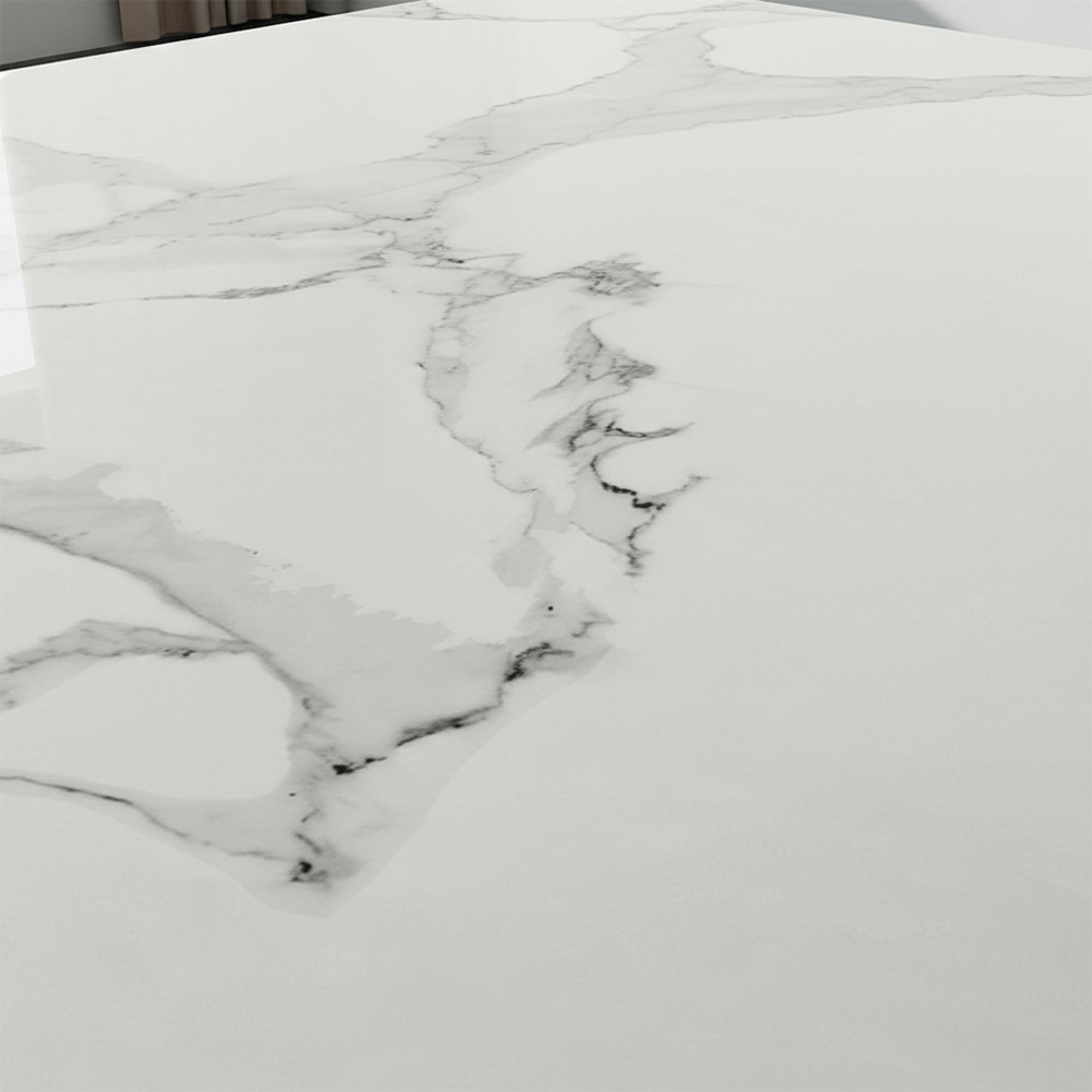 Madrid Dining Table - White Marble - Sizes Available