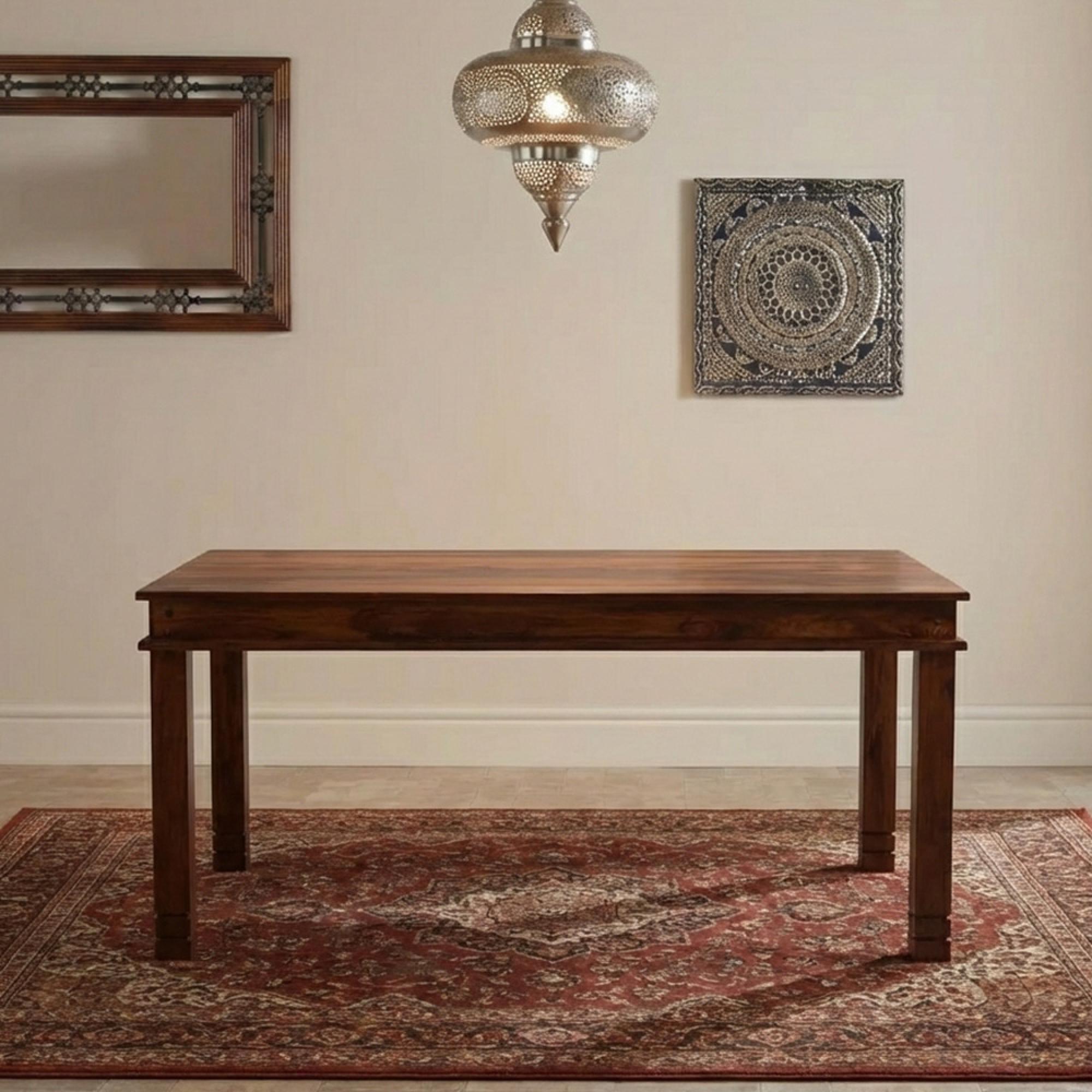 Indian Sheesham Chunky 6 Seater Dining Table