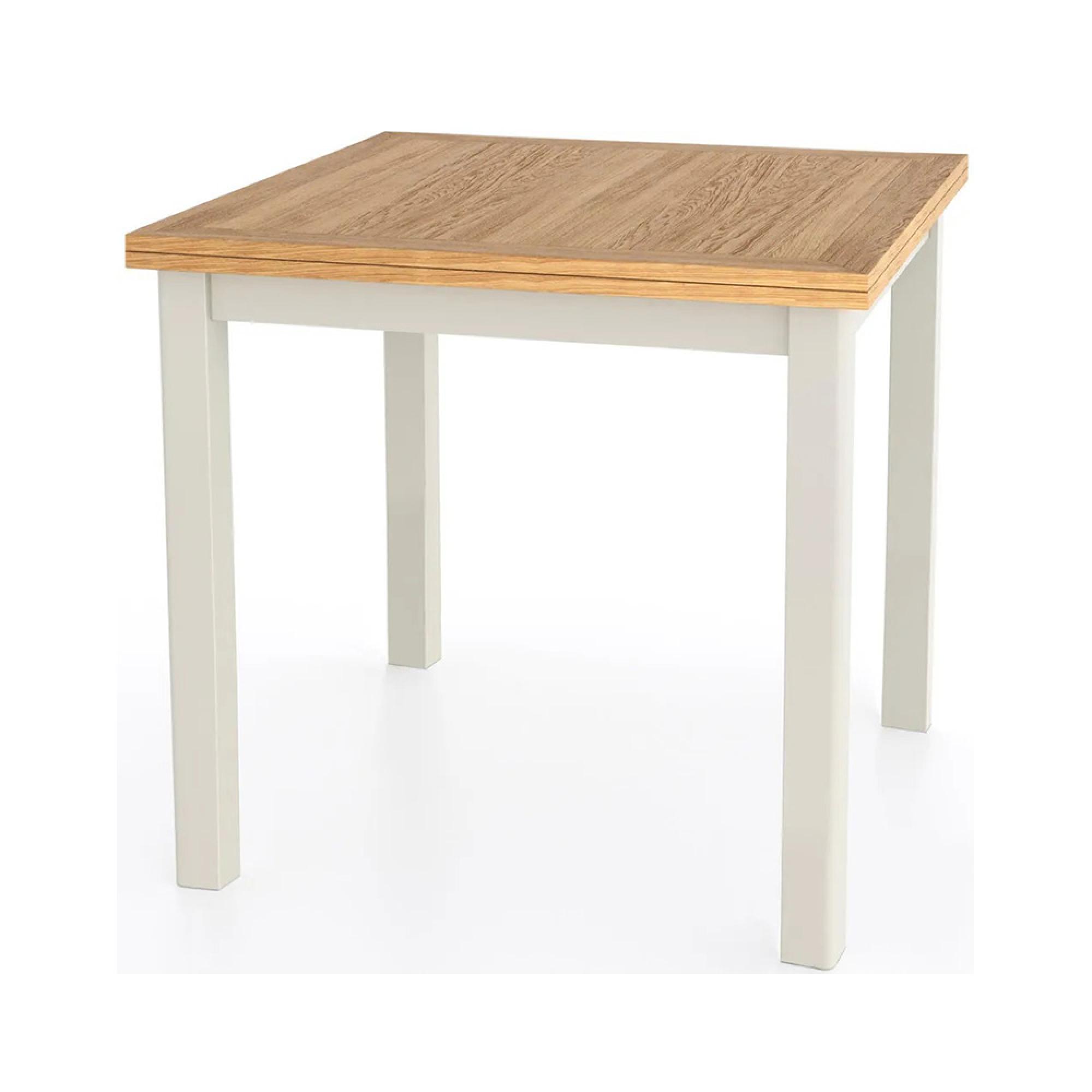 Arden Grey Painted 2-6 Seater Square Flip Top Extending Dining Table