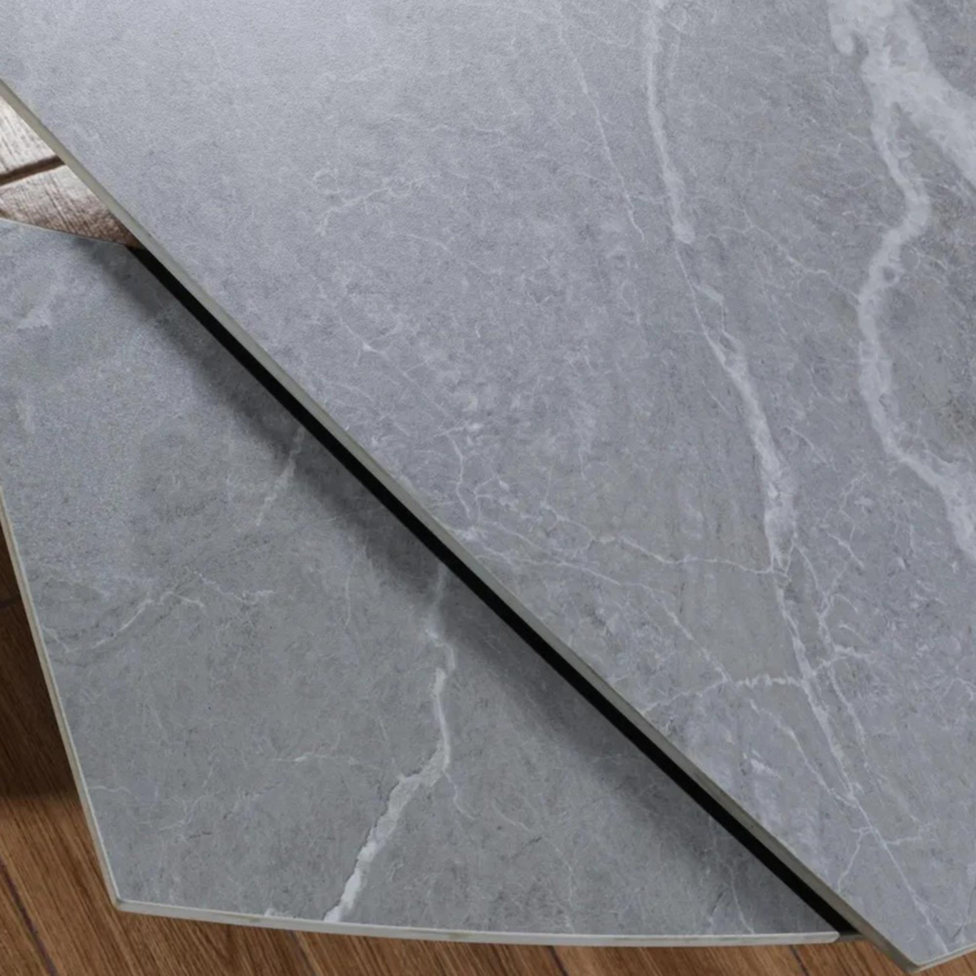 Elia Argento Grey Ceramic 4-6 Seater Extending Dining Table - 120cm-180cm