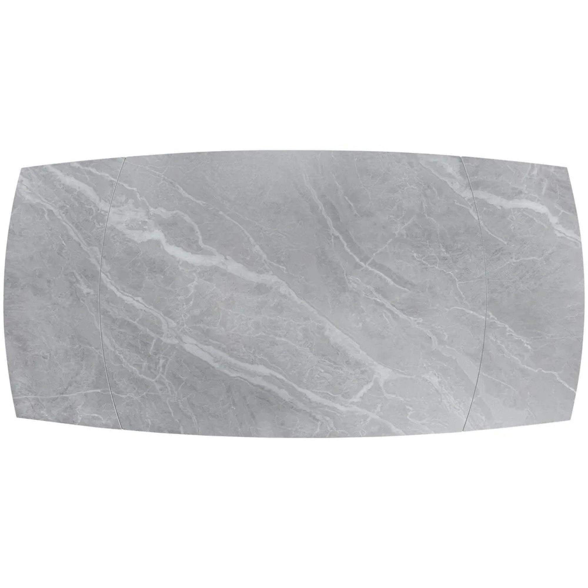 Elia Argento Grey Ceramic 4-6 Seater Extending Dining Table - 120cm-180cm