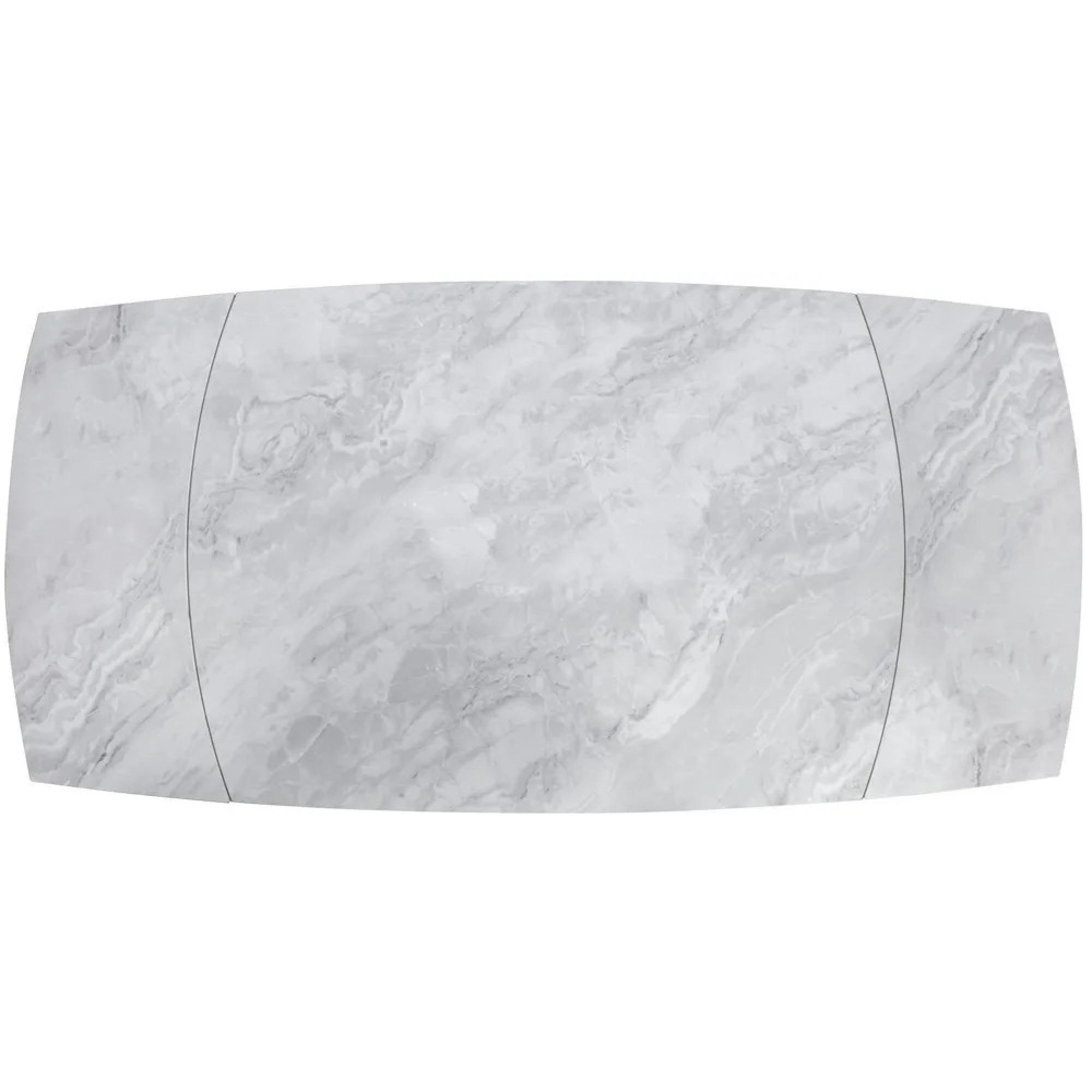 Elia Pearla Grey Ceramic 4-6 Seater Extending Dining Table - 120cm-180cm