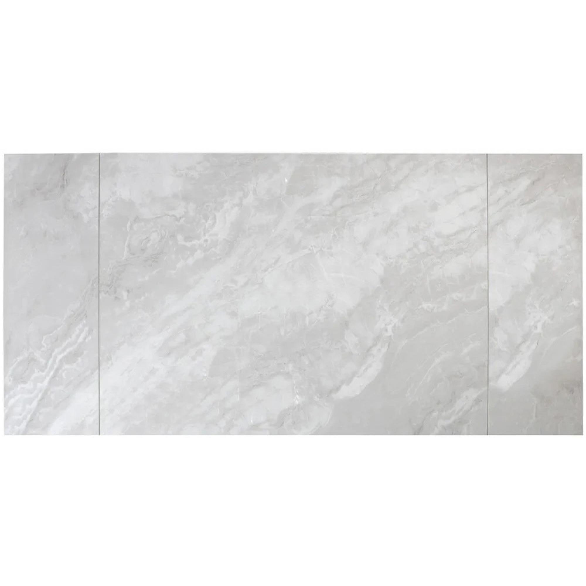 Vida Pearla Grey Ceramic 4-6 Seater Extending Dining Table