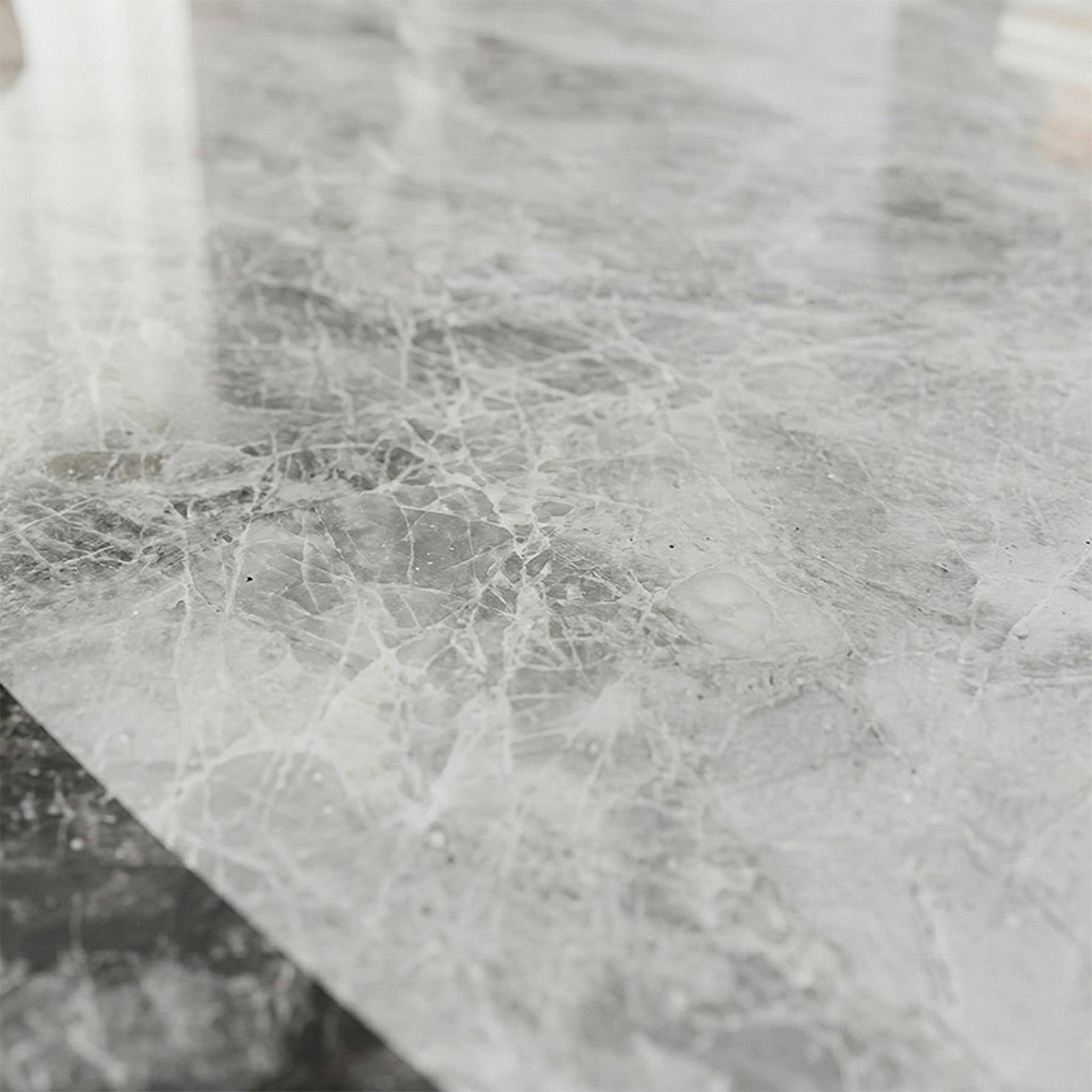 Venice Dining Table - Armani Grey Engineered Marble - Sizes Available