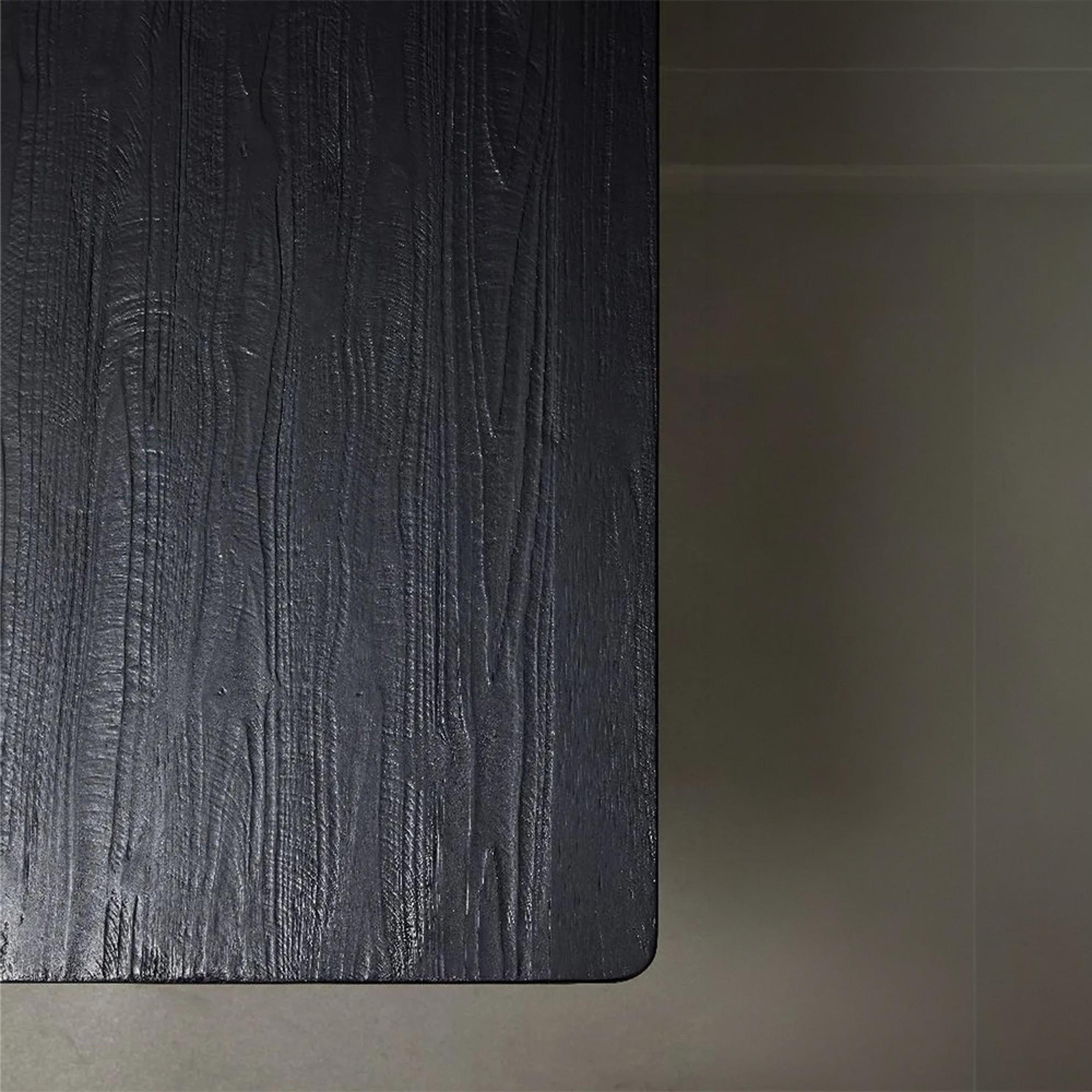 Dining Table - 6 Seater - 120cm - Black & Gold