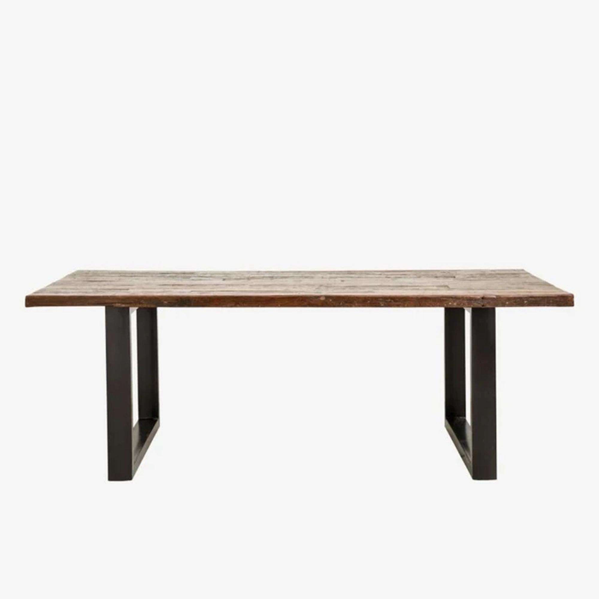 Vintage Dining Table - 6 Seater - 220cm - Wood & Metal