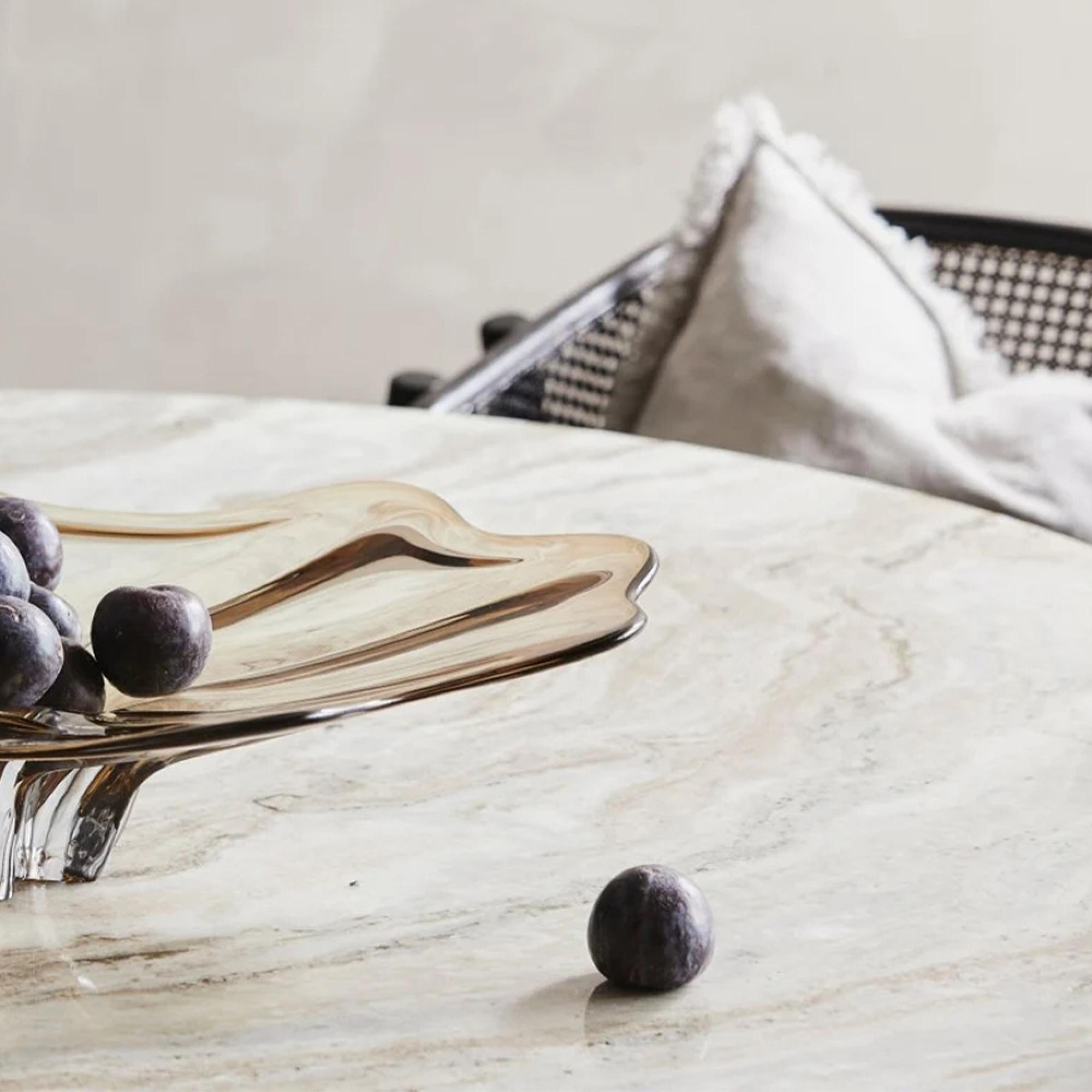 Erie Ivory Marble 4 Seater Round Dining Table