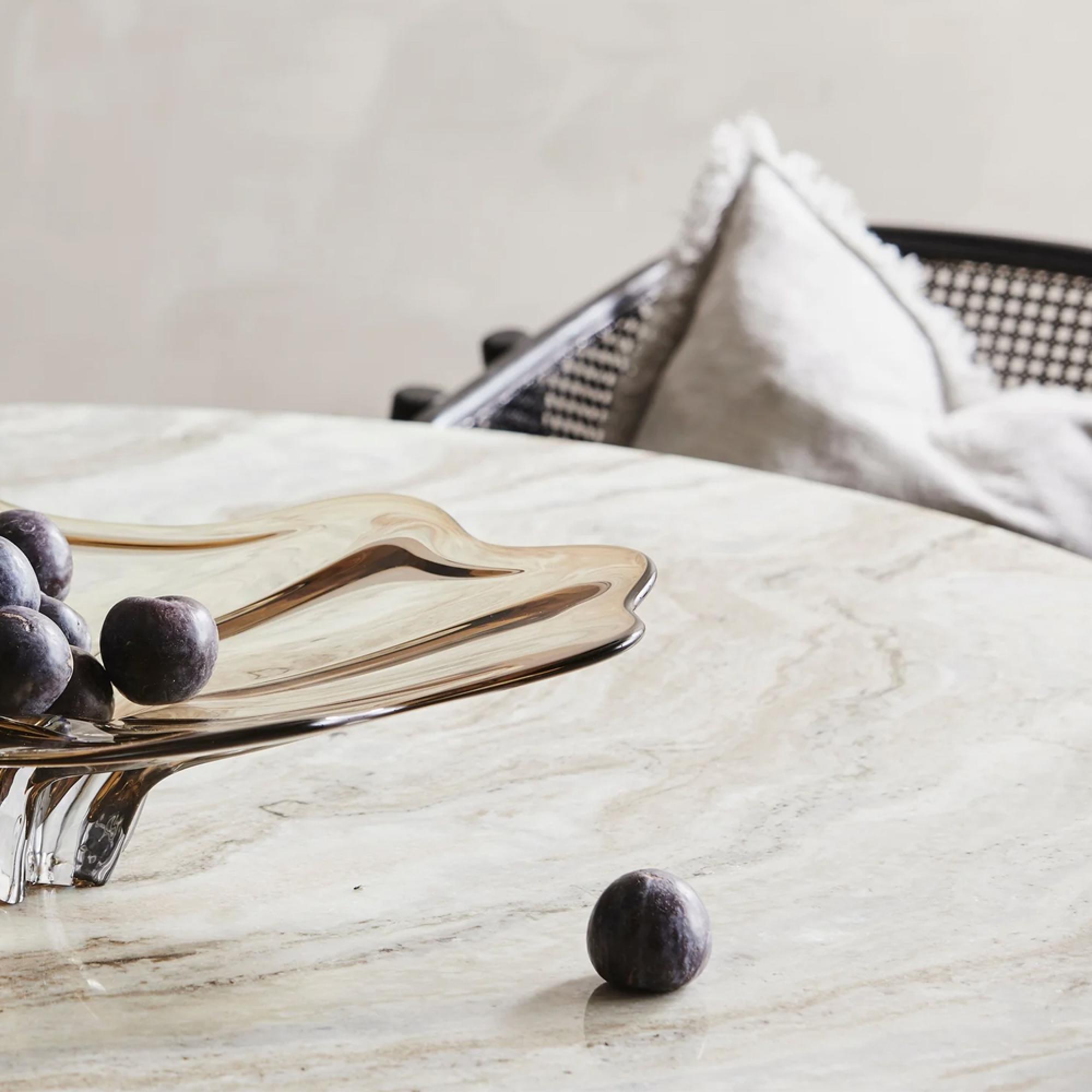 Erie Dining Table - 4 Seater - 140cm - Round - Ivory Marble