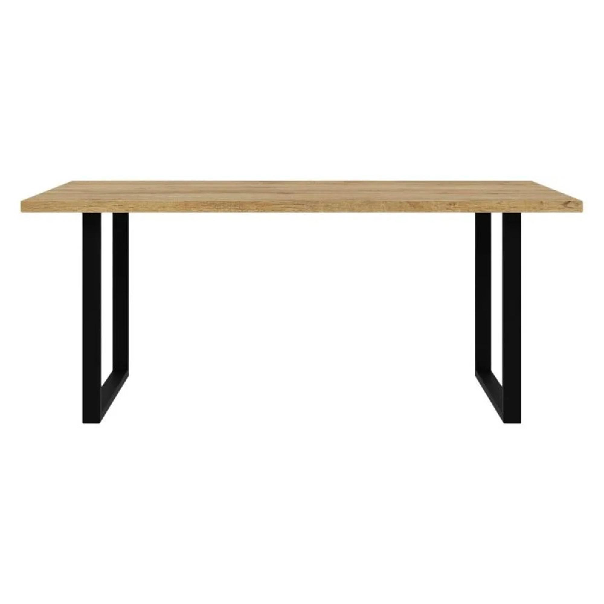 Chevron Dining Table - 6 Seater - Oak