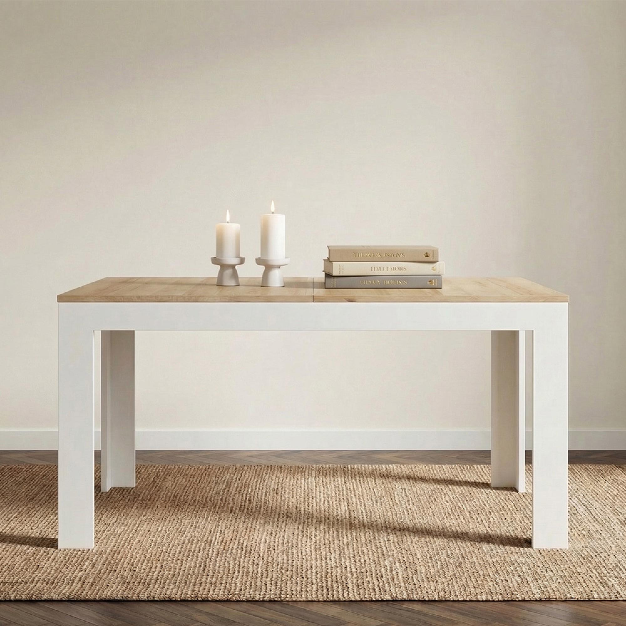 Bohol Extending Dining Table - 6-8 Seater - White