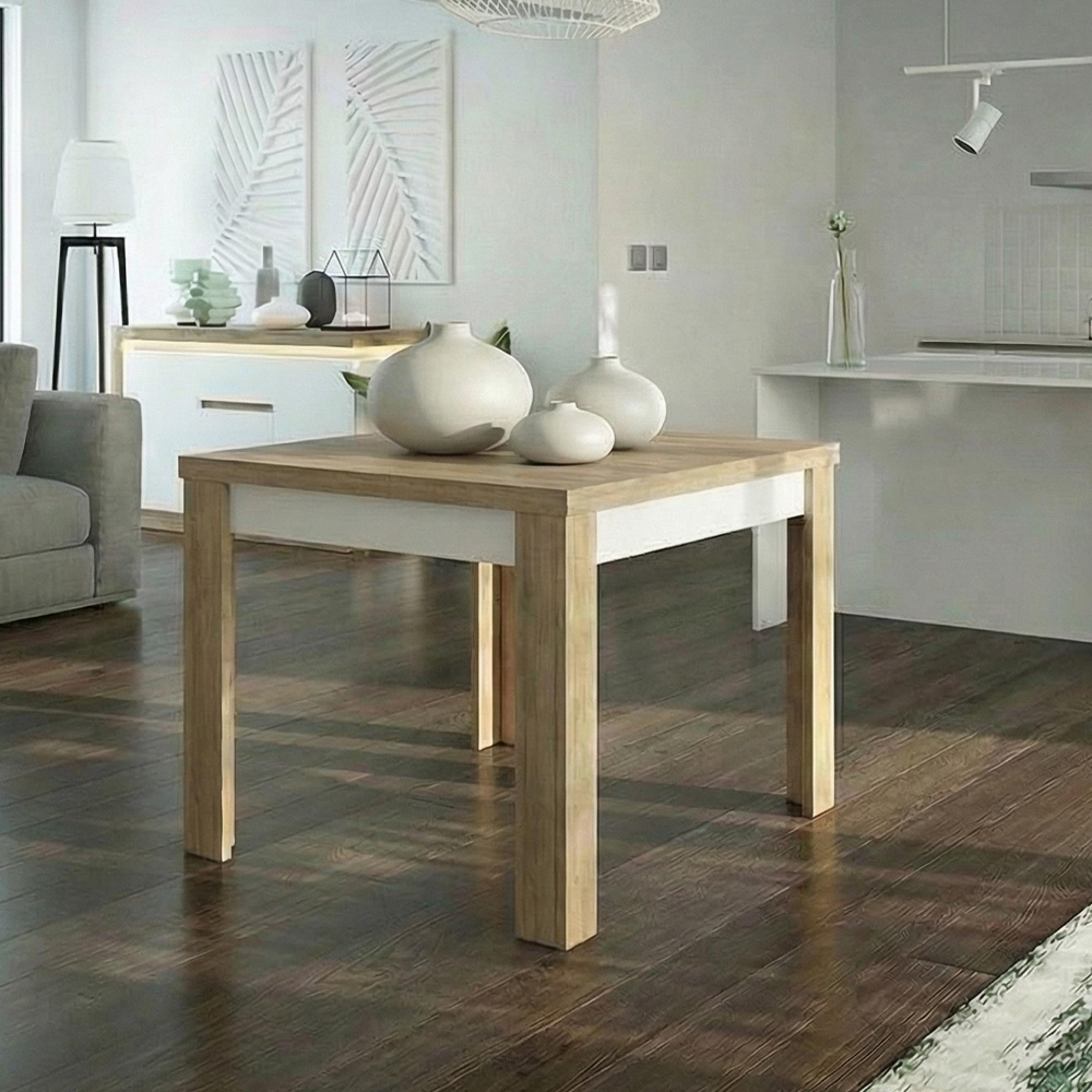 Lyon Extending Dining Table - 2-6 Seater - 90cm-180cm - Oak