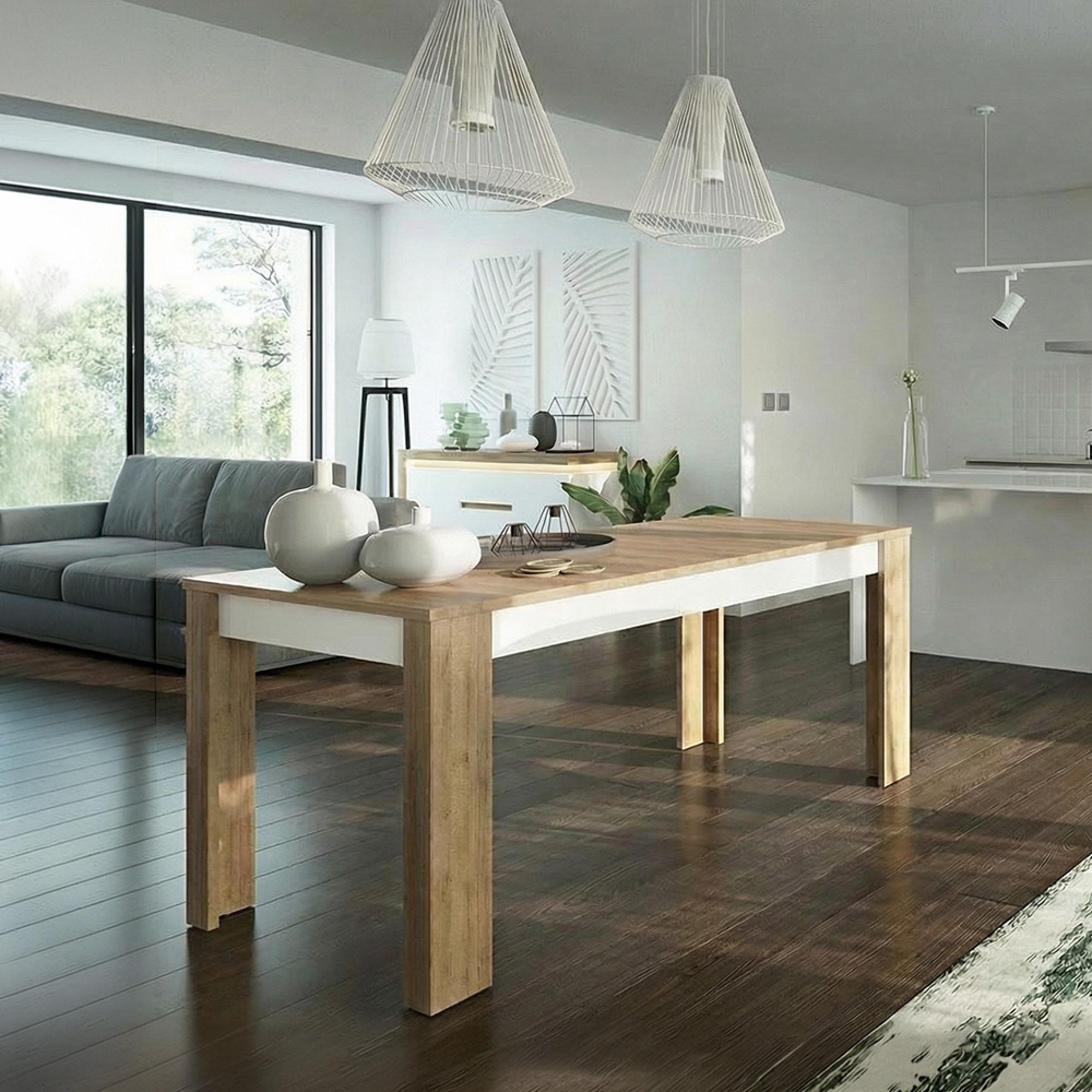 Lyon Extending Dining Table - 4-6 Seater - 140cm-180cm - Oak