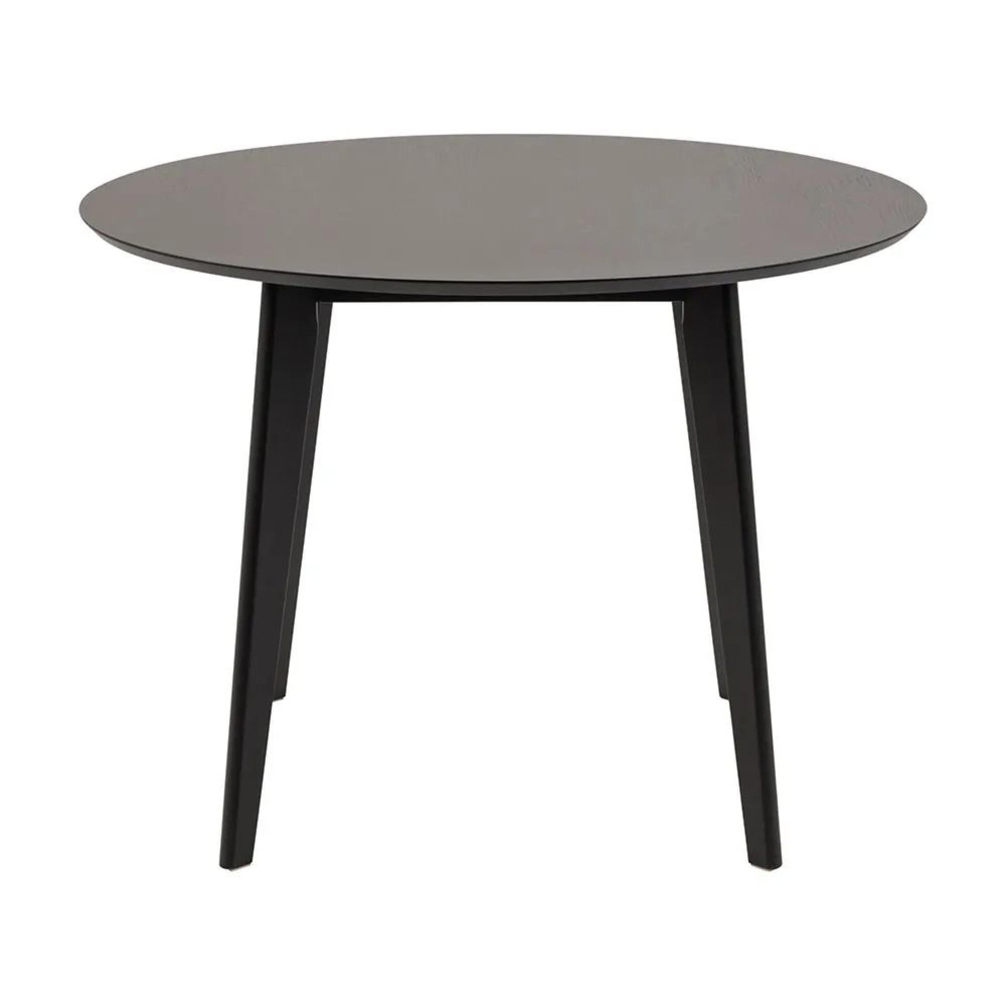 Clearance - Roxby Round Dining Table - 2 Seater - 105cm - Black - FSS16998