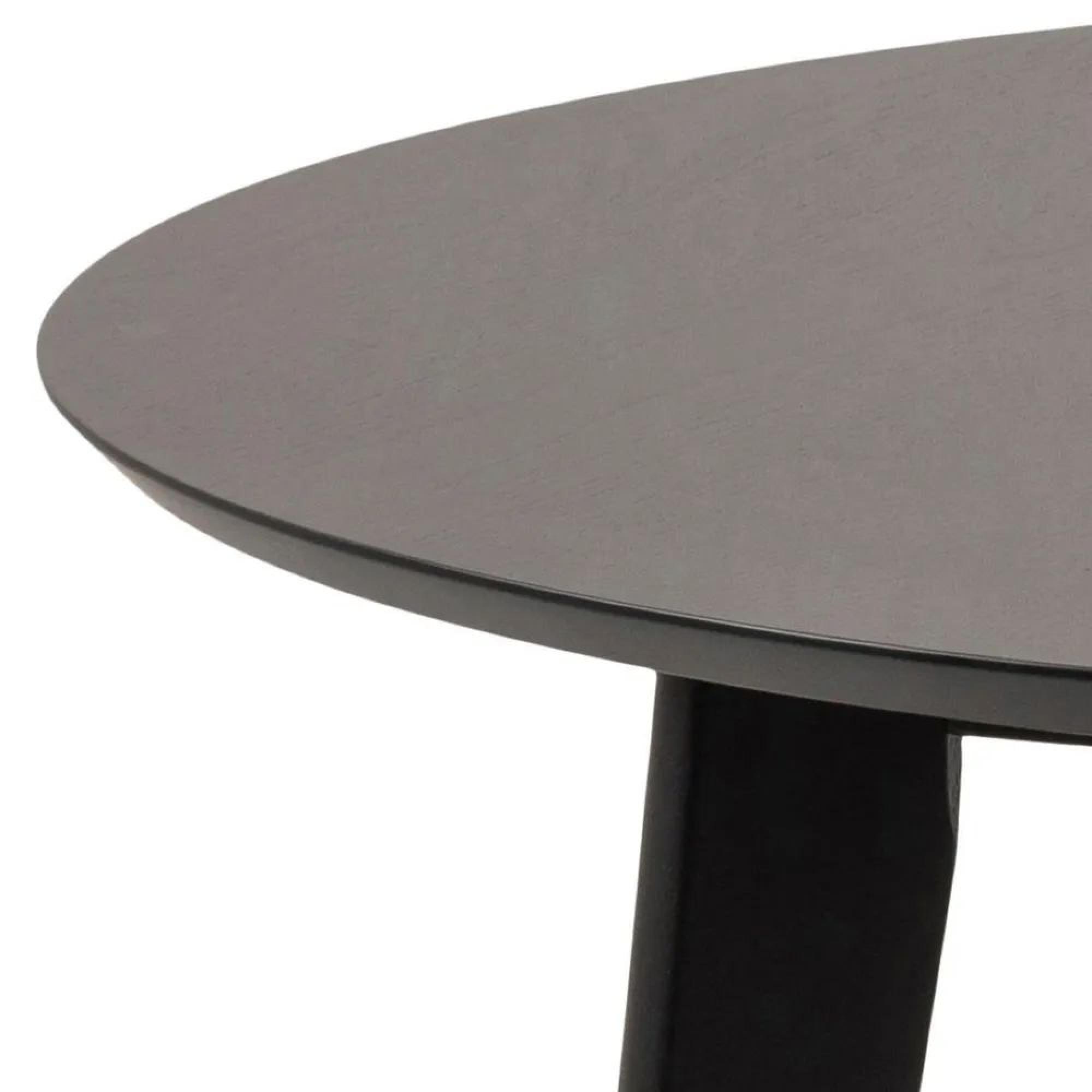 Clearance - Roxby Round Dining Table - 2 Seater - 105cm - Black - FSS16998