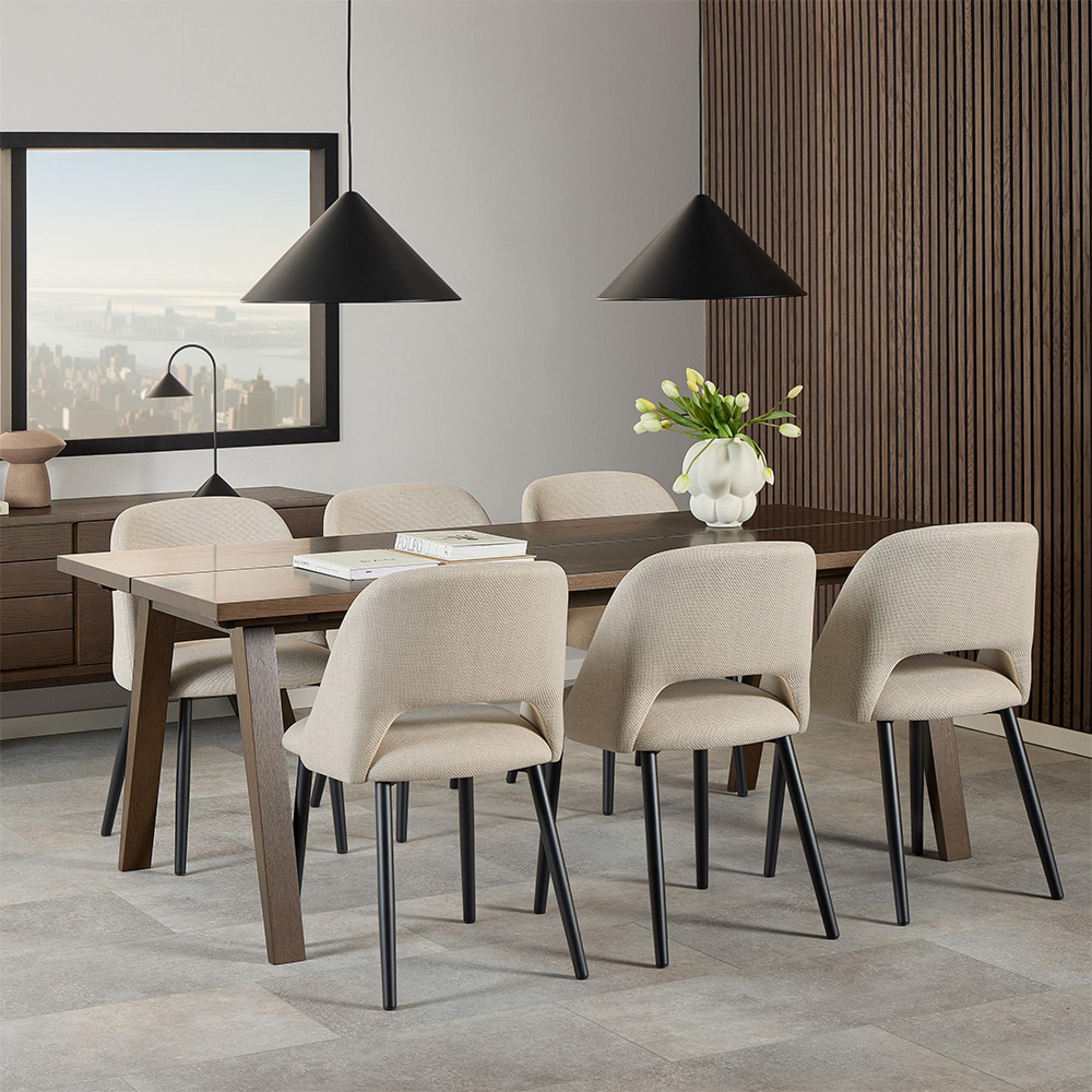 A-Line Dining Table - 8 Seater - Smoked Oak