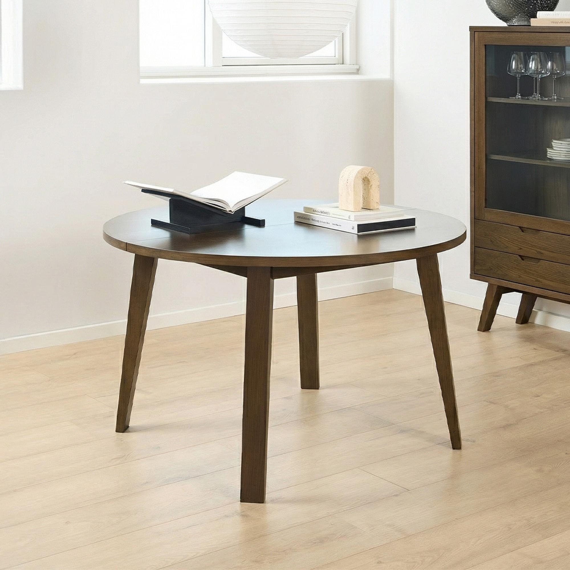 A-Line Dining Table - 4 Seater - Round - Smoked Oak
