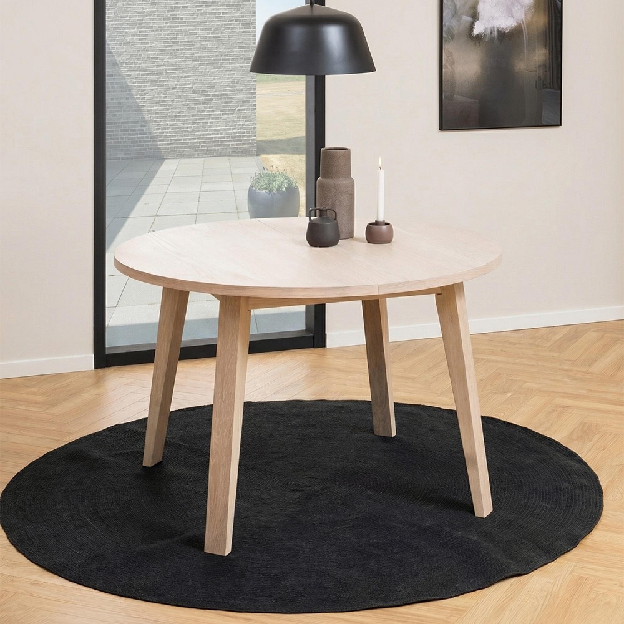 A-Line Dining Table - 4 Seater - Round - White Oak