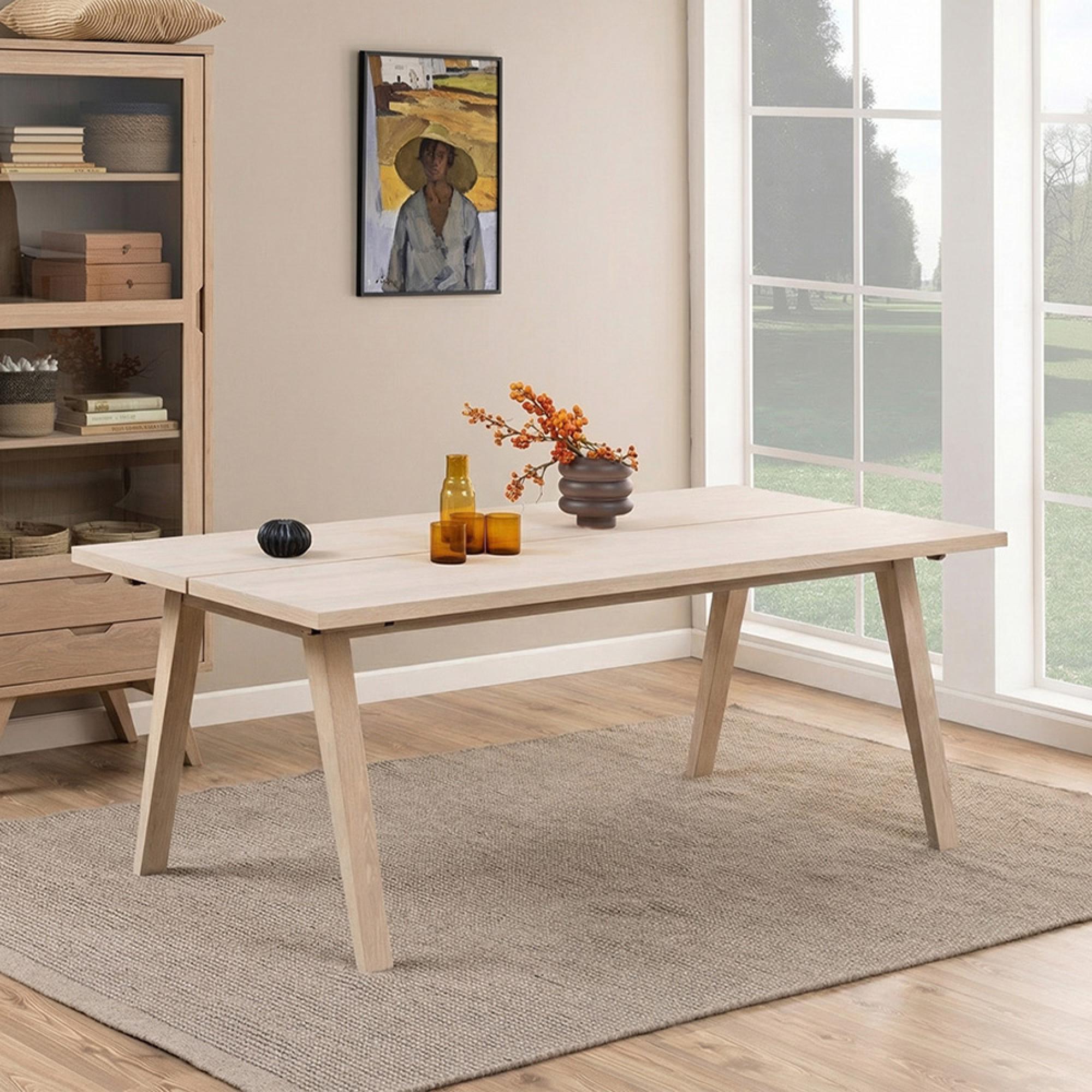 A-Line Dining Table - 8 Seater - White Oak