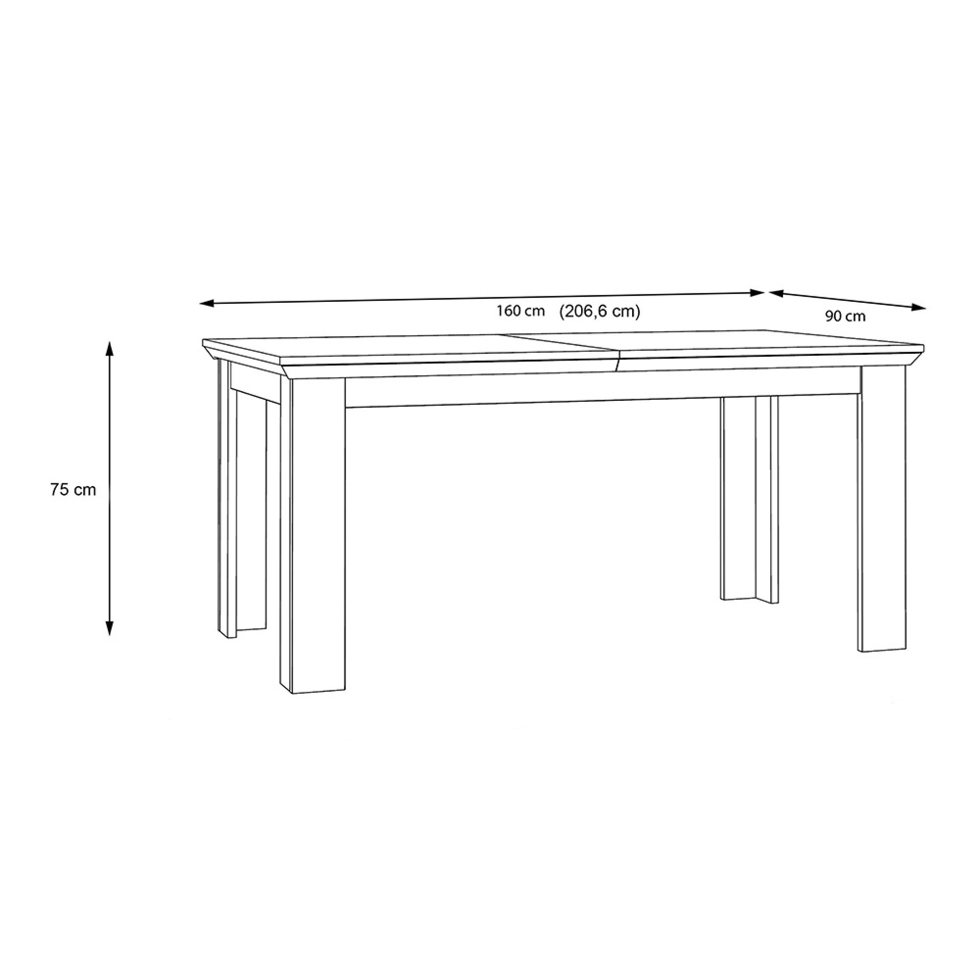 Illopa Extending Dining Table - 6-8 Seater - White