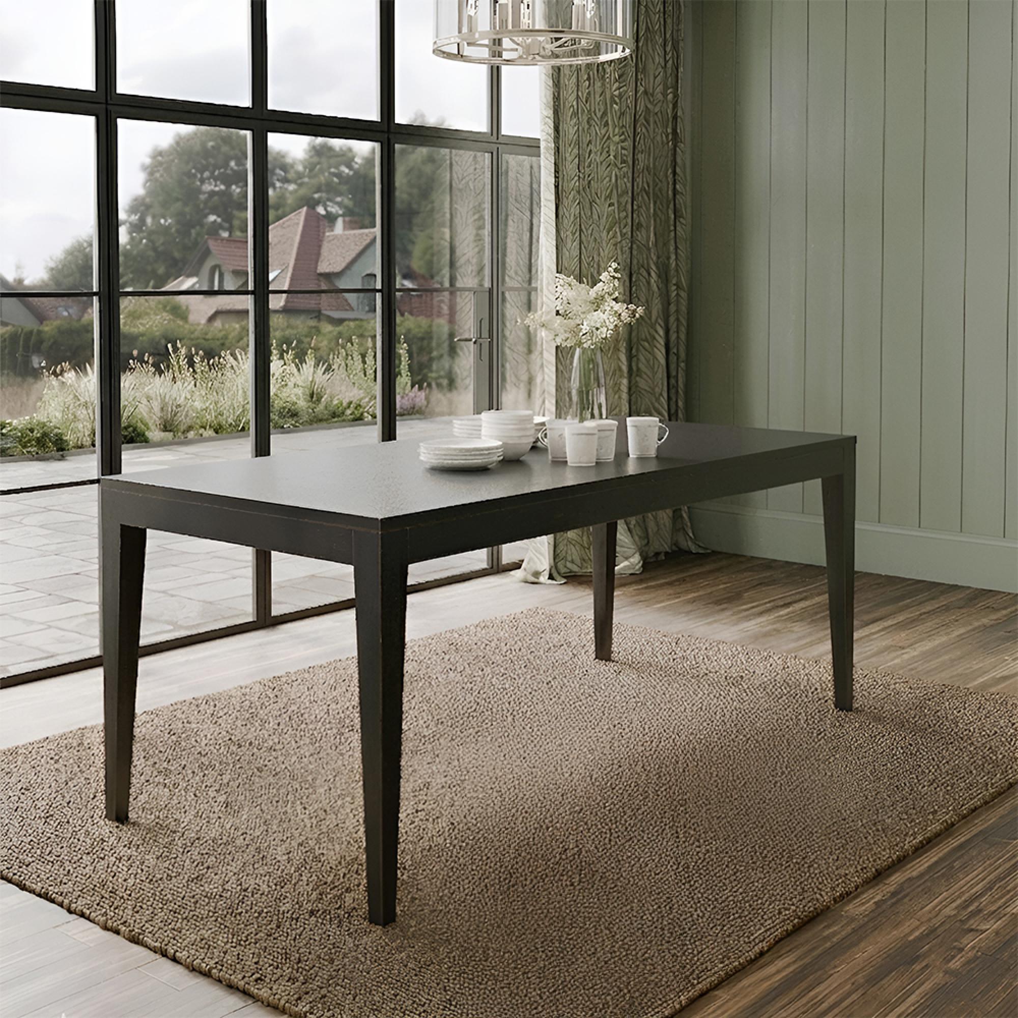 Barwick Dining Table - 180cm - 6 Seater - Charcoal