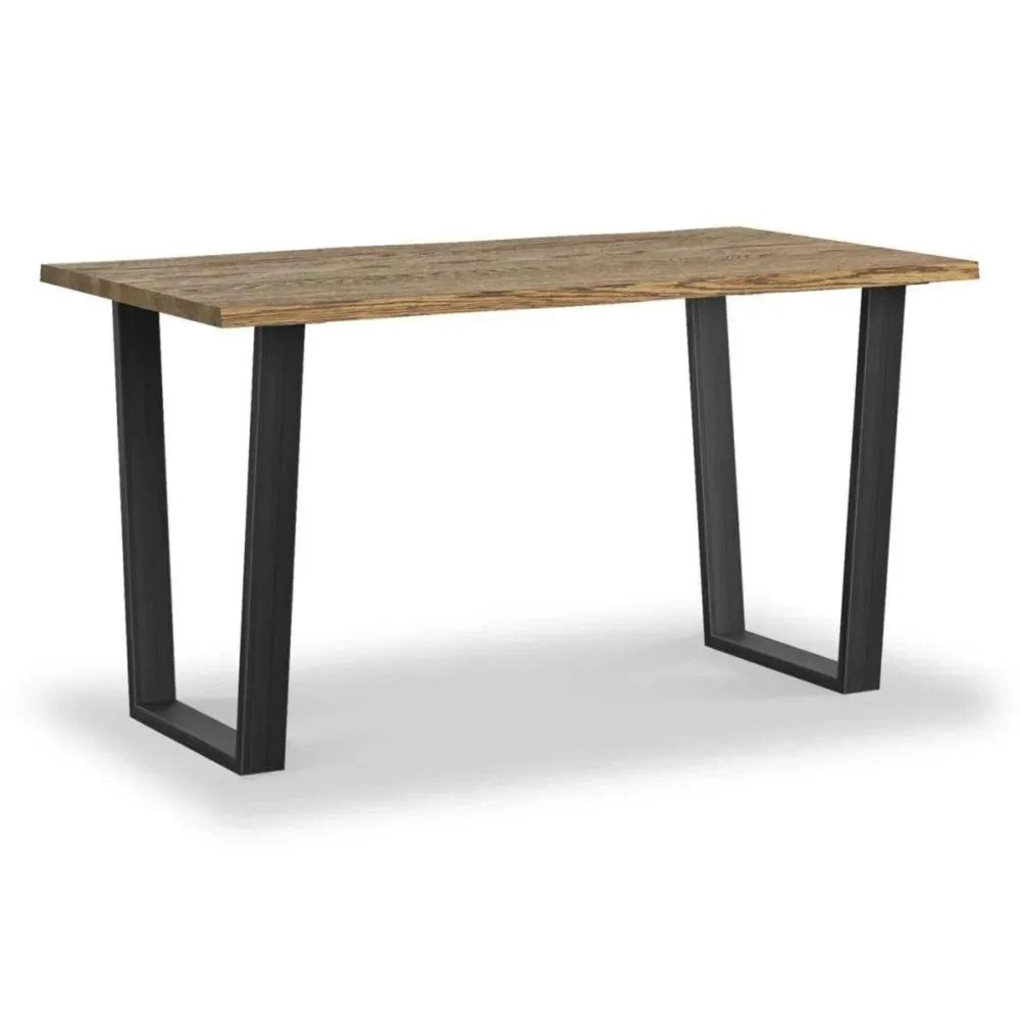 Clearance - Jersey Dining Table - Industrial Style - 4 Seater - 140cm - Oak - FSS17177