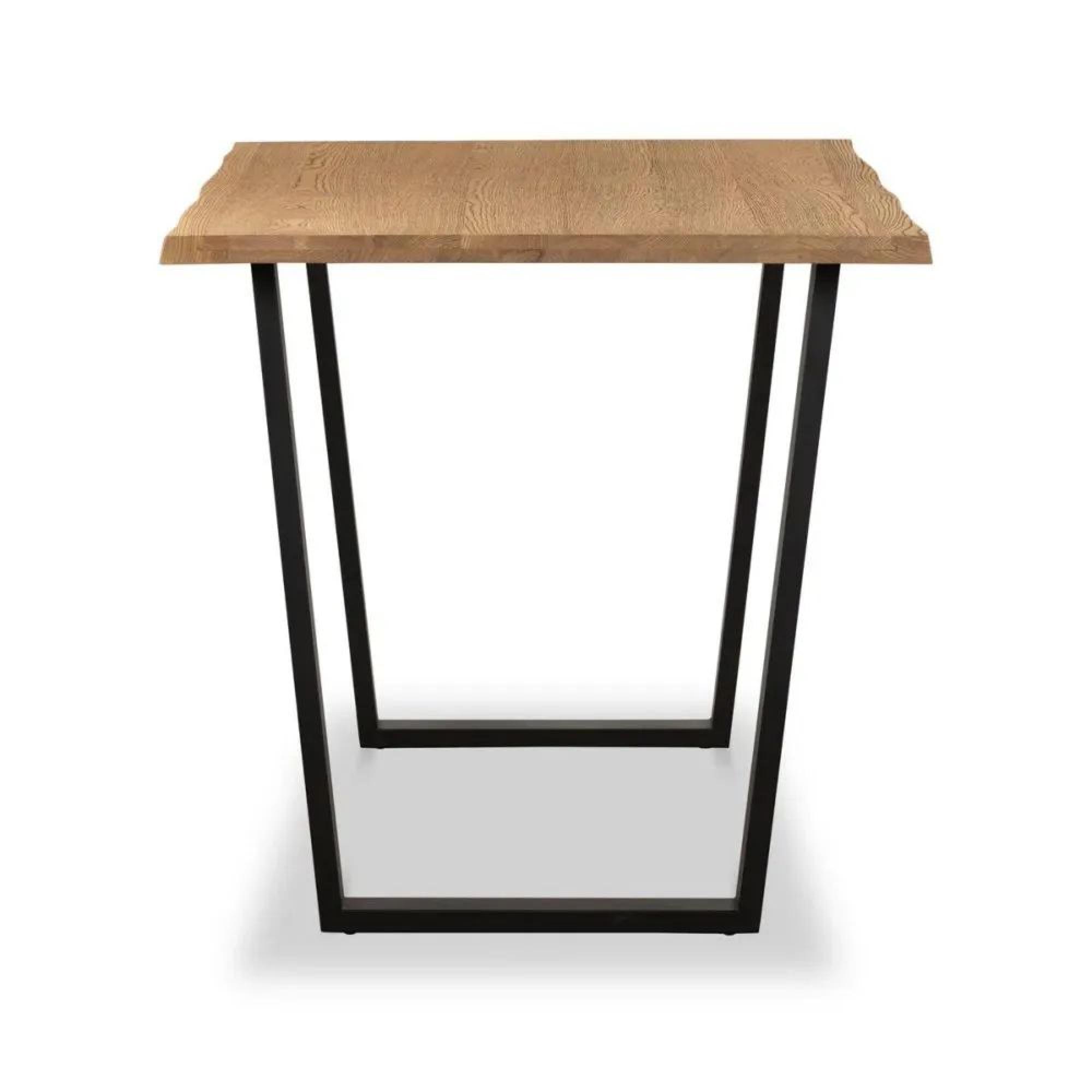 Clearance - Jersey Dining Table - Industrial Style - 4 Seater - 140cm - Oak - FSS17177